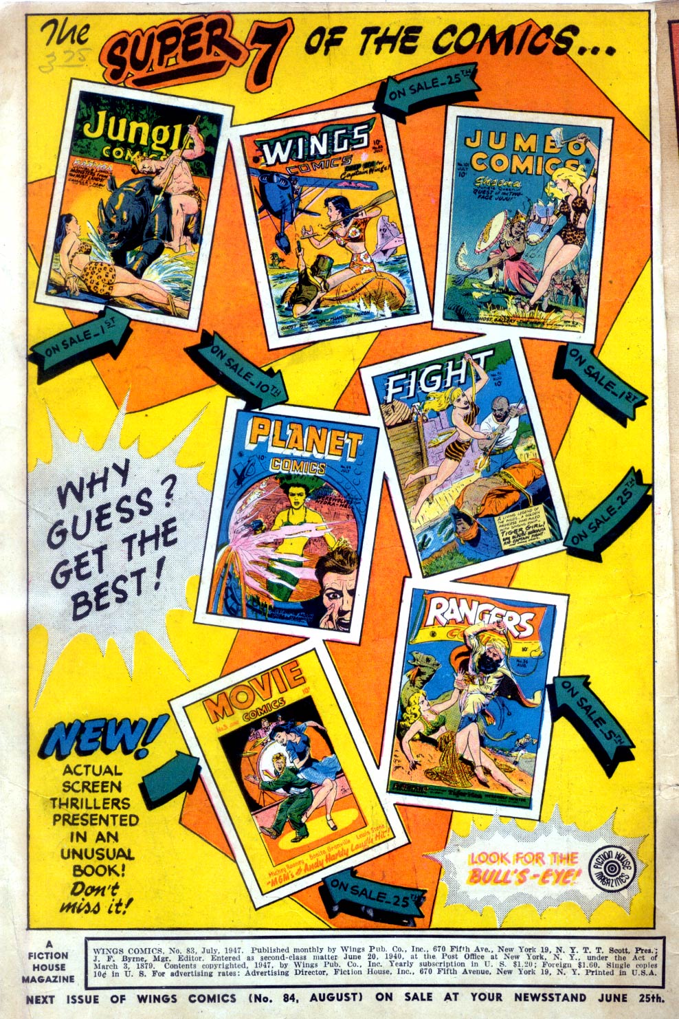 Read online Wings Comics comic -  Issue #83 - 2