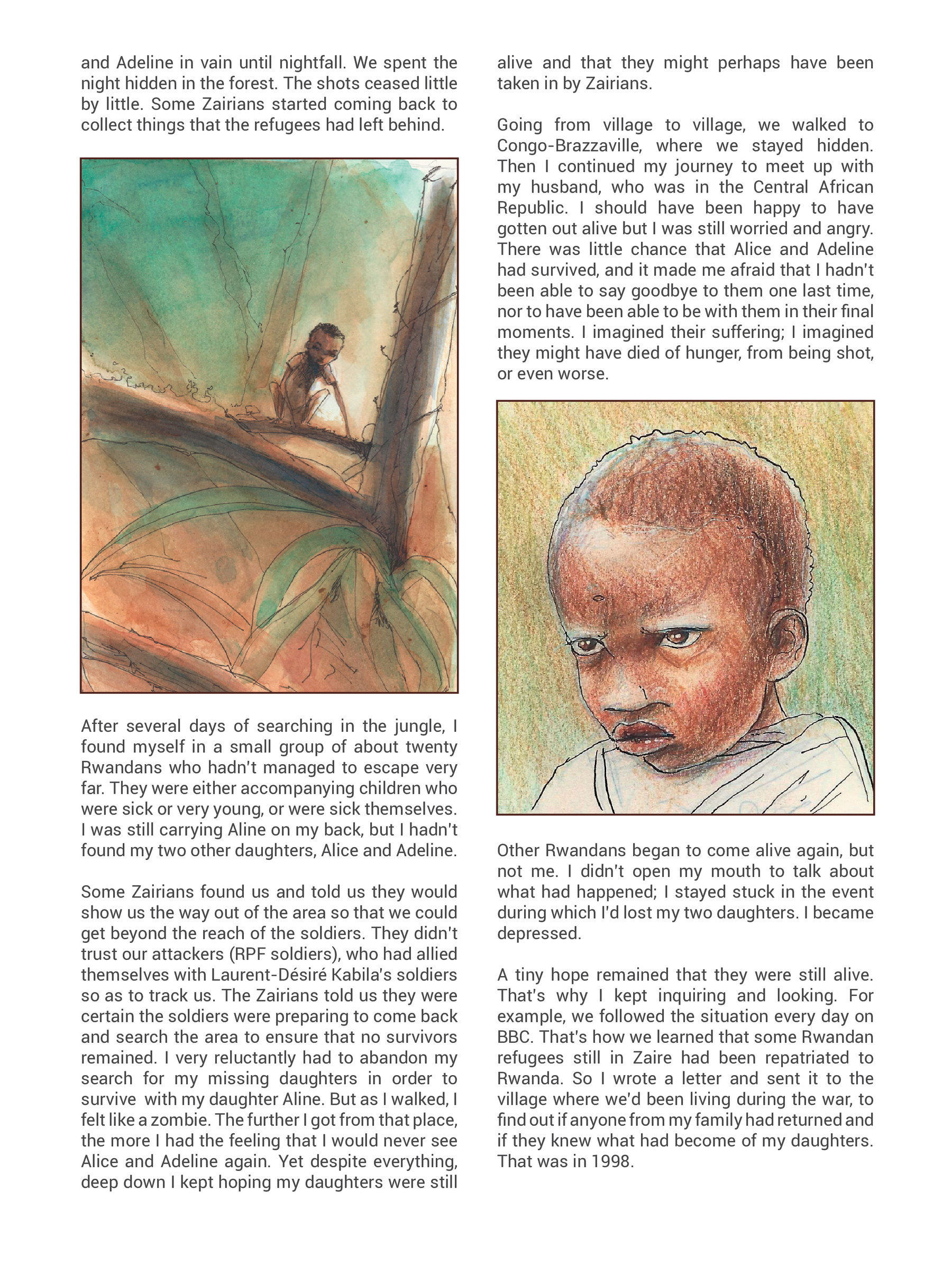 Read online Alice on the Run: One Child's Journey Through the Rwandan Civil War comic -  Issue # TPB - 141