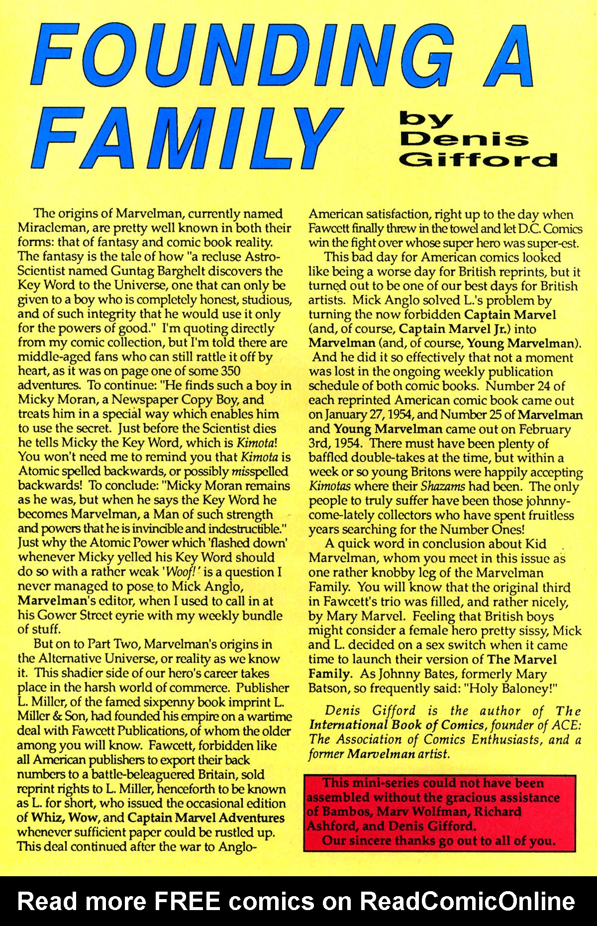 Read online Miracleman Family comic -  Issue #2 - 24