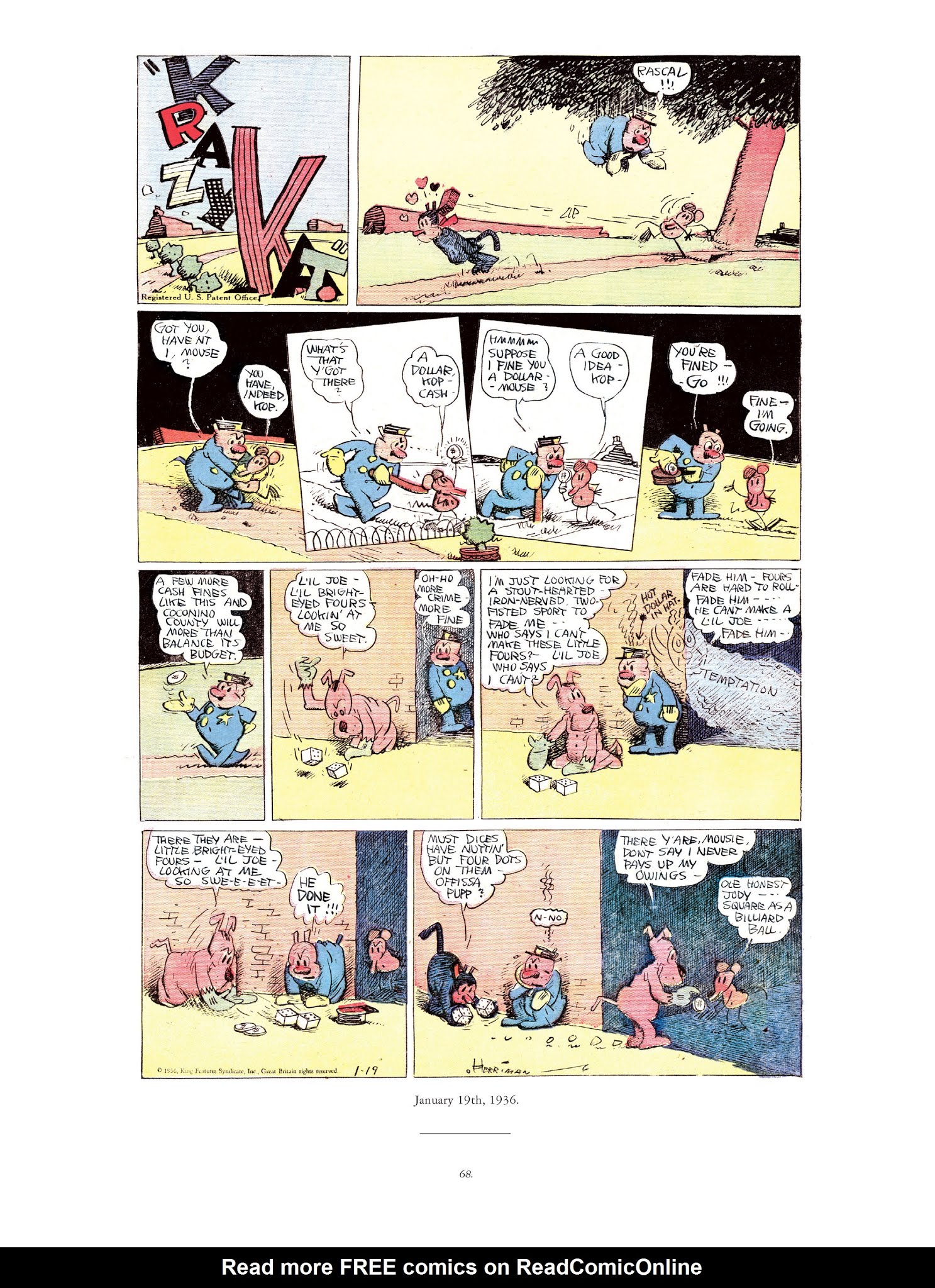 Read online Krazy & Ignatz comic -  Issue # TPB 9 - 66