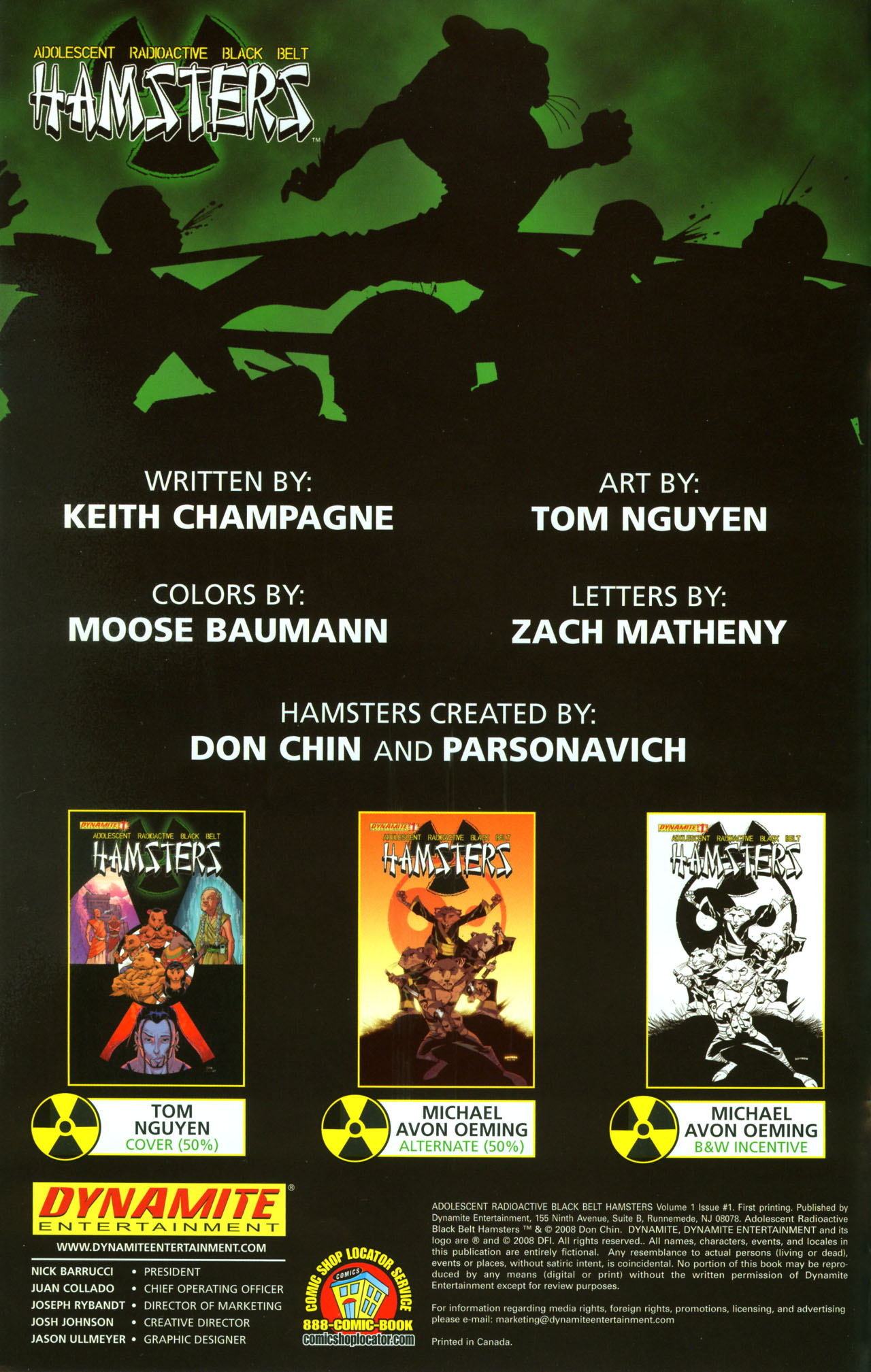 Read online Adolescent Radioactive Black Belt Hamsters (2008) comic -  Issue #1 - 2