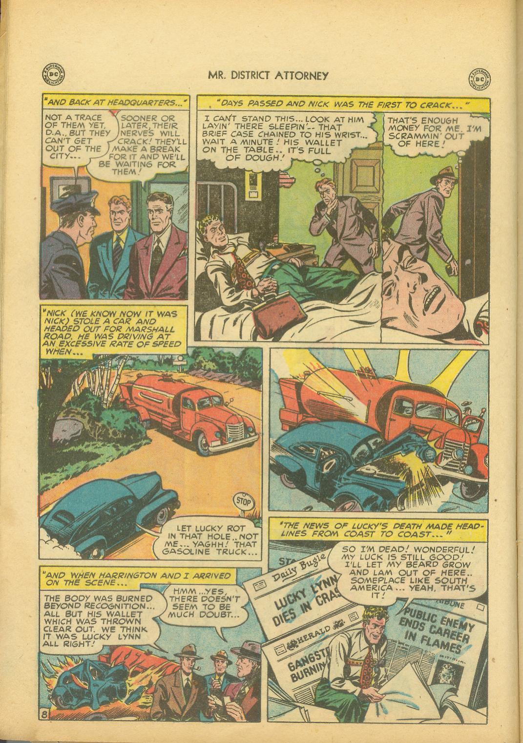 Read online Mr. District Attorney comic -  Issue #8 - 10