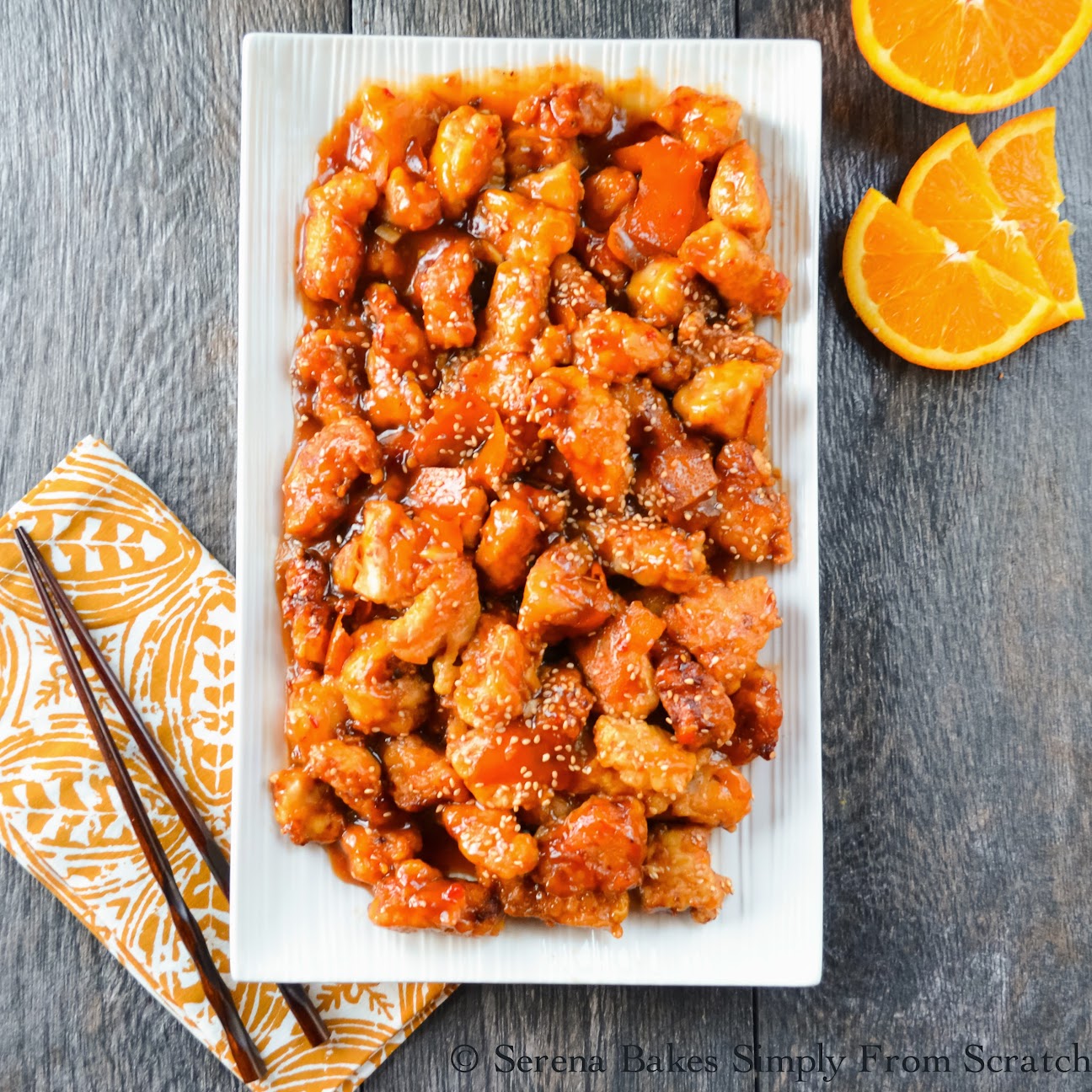 Chinese Orange Peel Chicken Gluten Free Serena Bakes Simply From Scratch