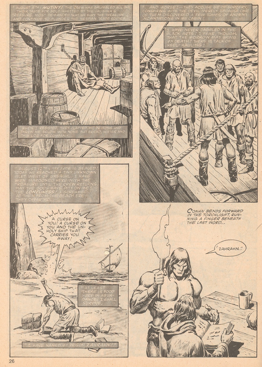 Read online The Savage Sword Of Conan comic -  Issue #64 - 26