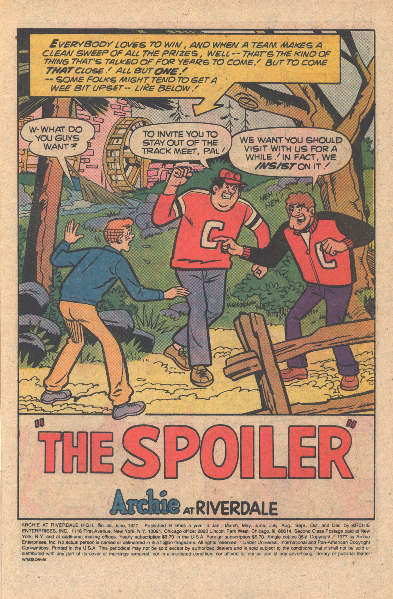 Read online Archie at Riverdale High (1972) comic -  Issue #45 - 3