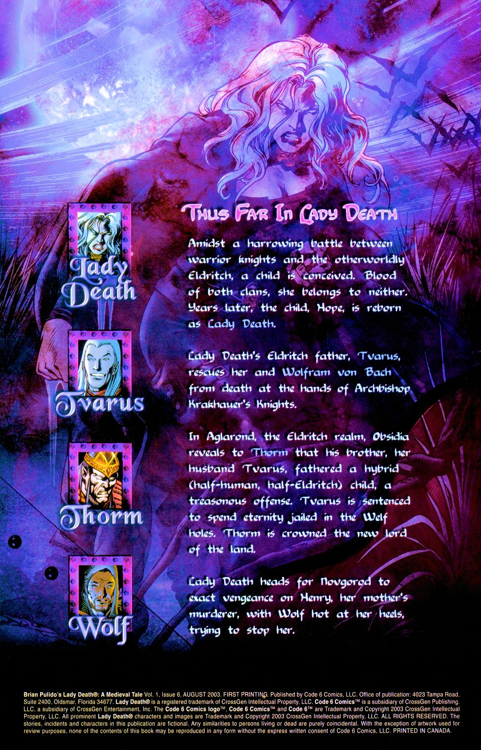 Read online Lady Death: A Medieval Tale comic -  Issue #6 - 2