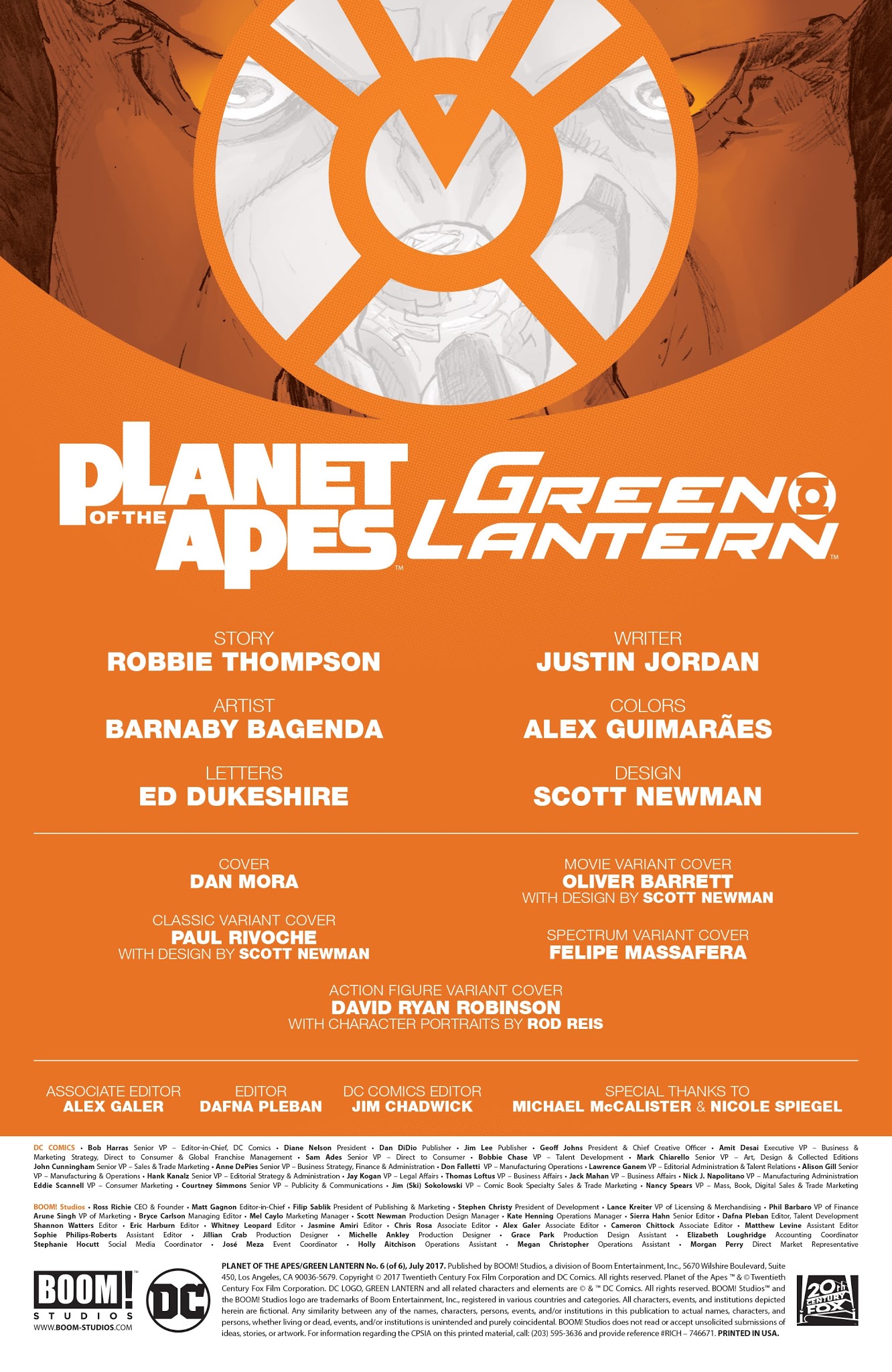 Read online Planet of the Apes/Green Lantern comic -  Issue #6 - 2
