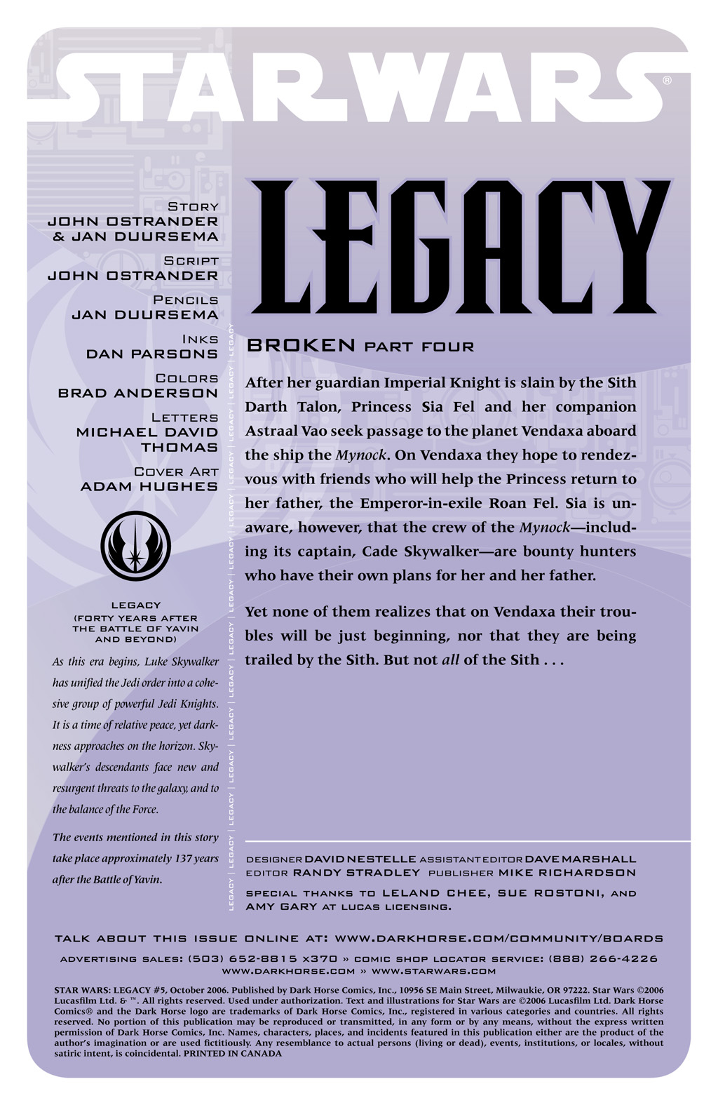 Read online Star Wars: Legacy (2006) comic -  Issue #5 - 2