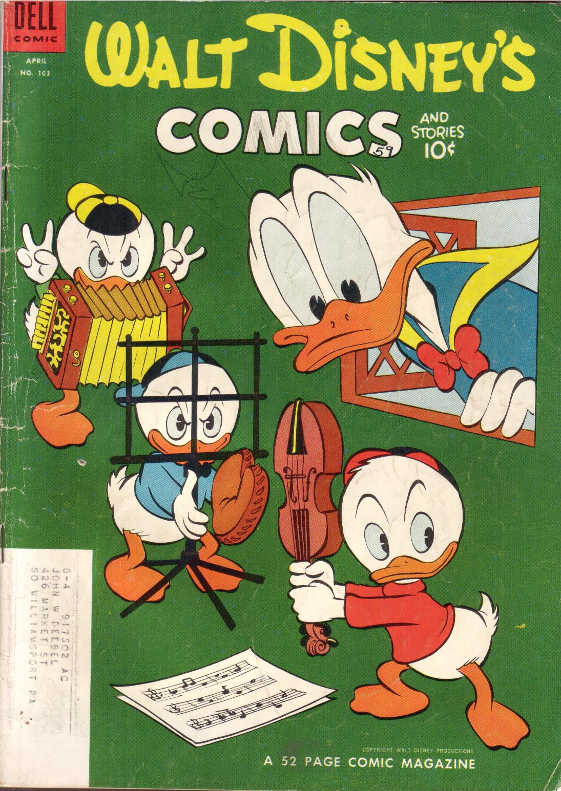 Read online Walt Disney's Comics and Stories comic -  Issue #163 - 1