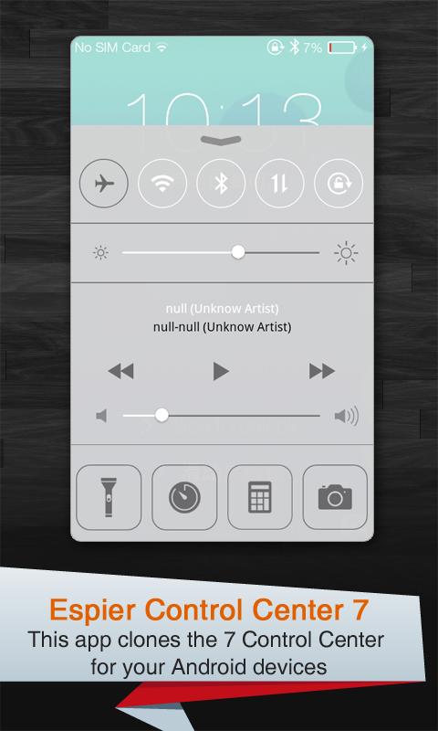 Espier Control Center 7 Pro v1.2.6 APK Personalization Apps Free Download