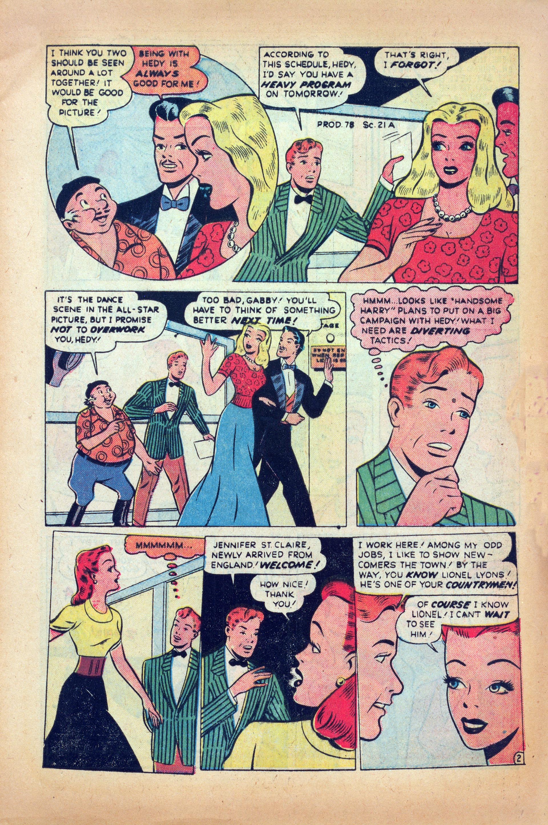 Read online Hedy Of Hollywood Comics comic -  Issue #38 - 13