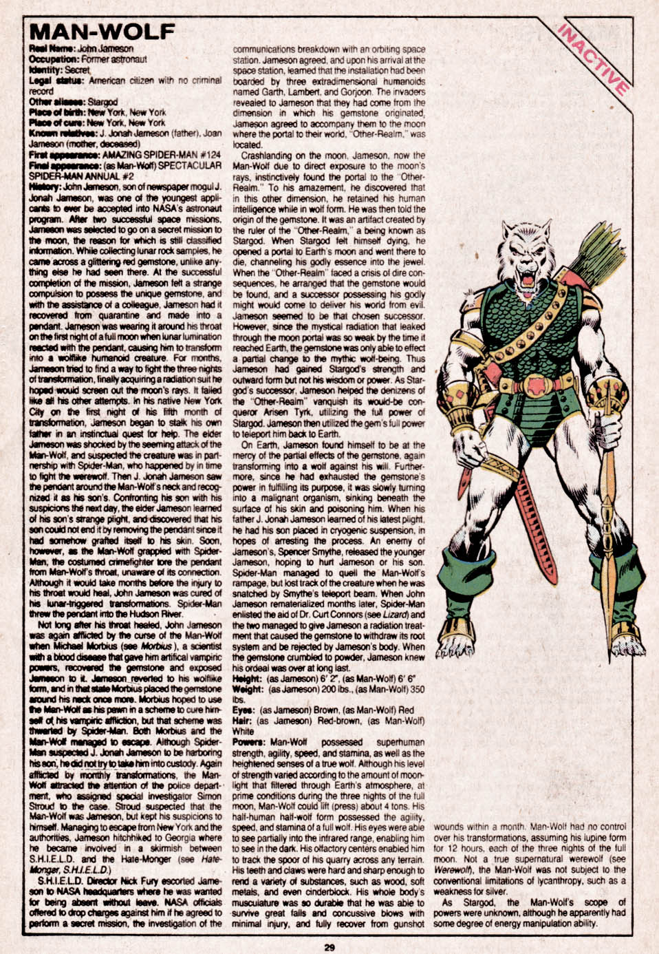 Read online The Official Handbook of the Marvel Universe comic -  Issue #13 - 30