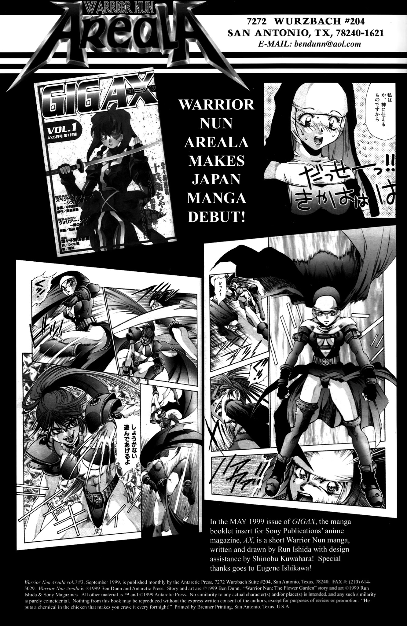 Read online Warrior Nun Areala (1999) comic -  Issue #3 - 2