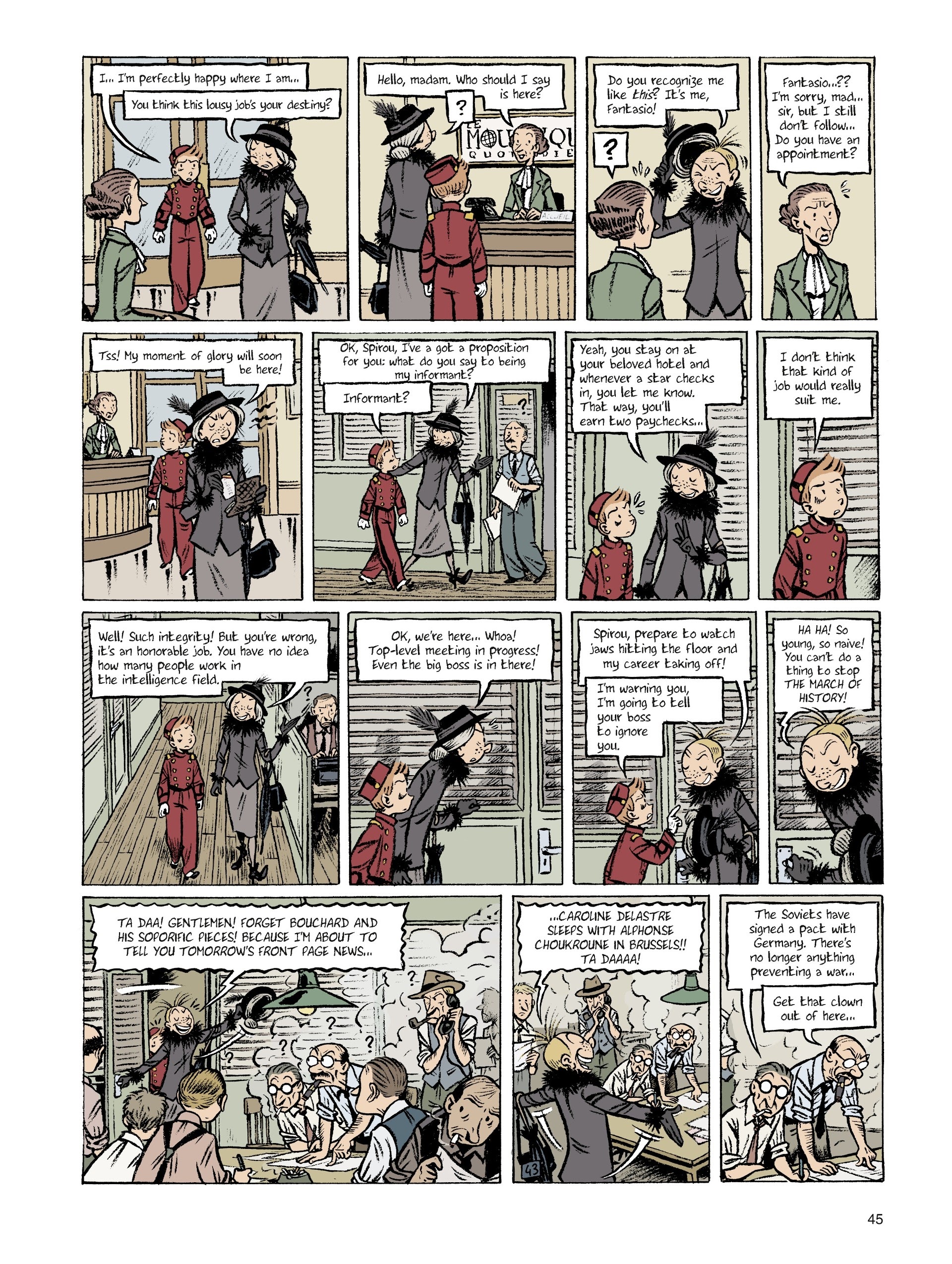 Read online Spirou: The Diary of a Naive Young Man comic -  Issue # TPB - 45