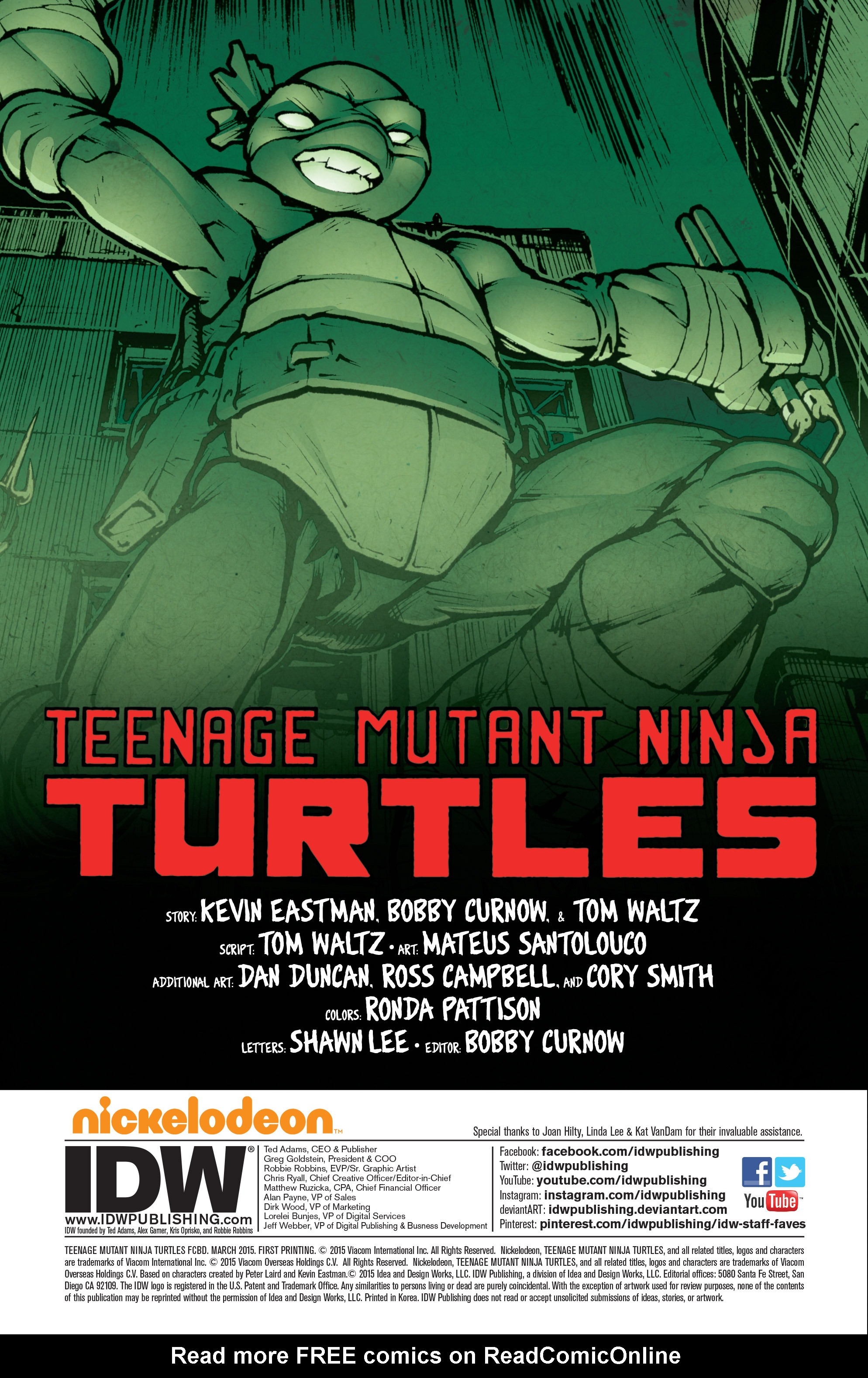 Read online Free Comic Book Day 2015 comic -  Issue # Teenage Mutant Ninja Turtles - Prelude to Vengeance - 2