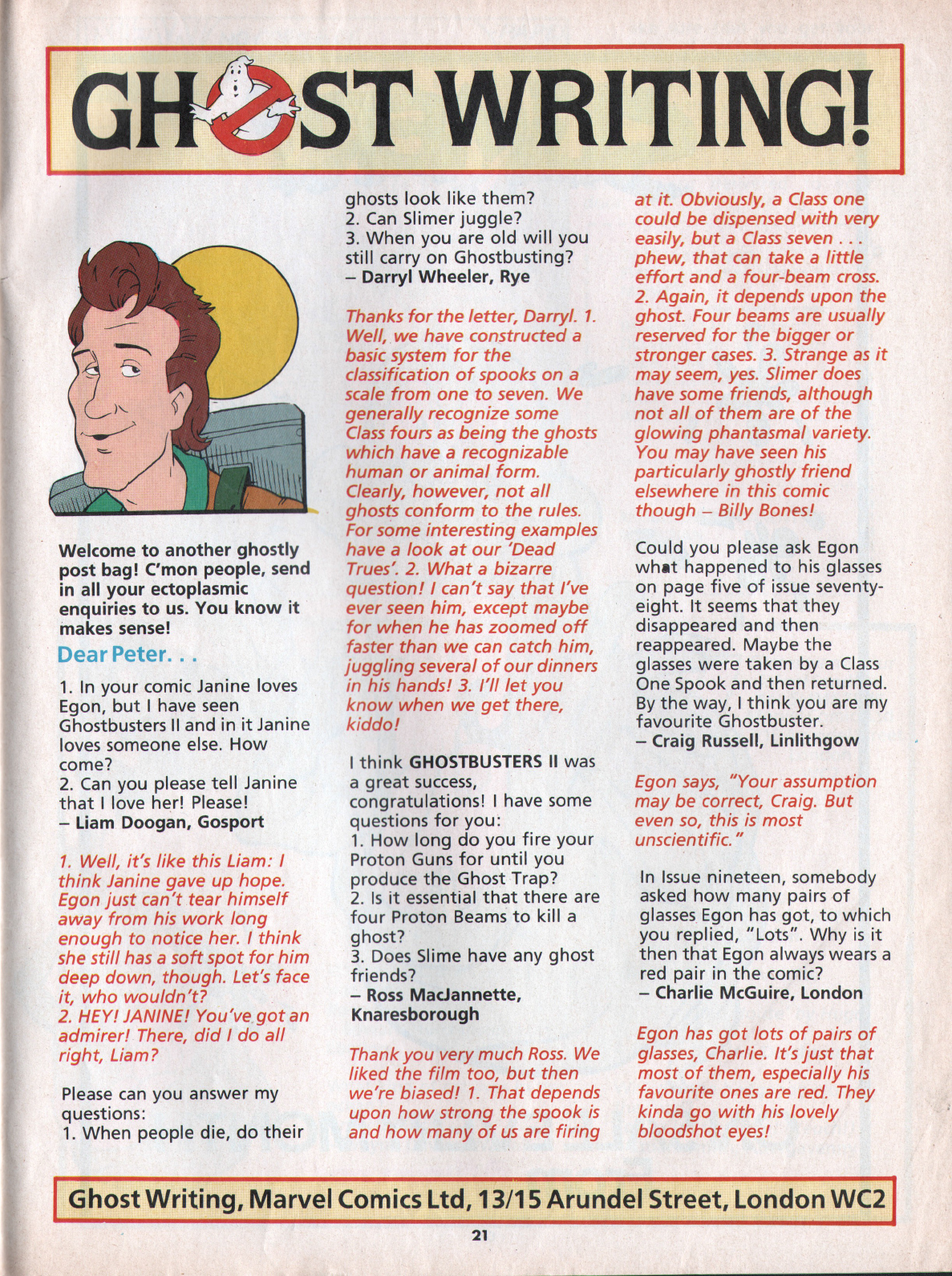 Read online The Real Ghostbusters comic -  Issue #86 - 21