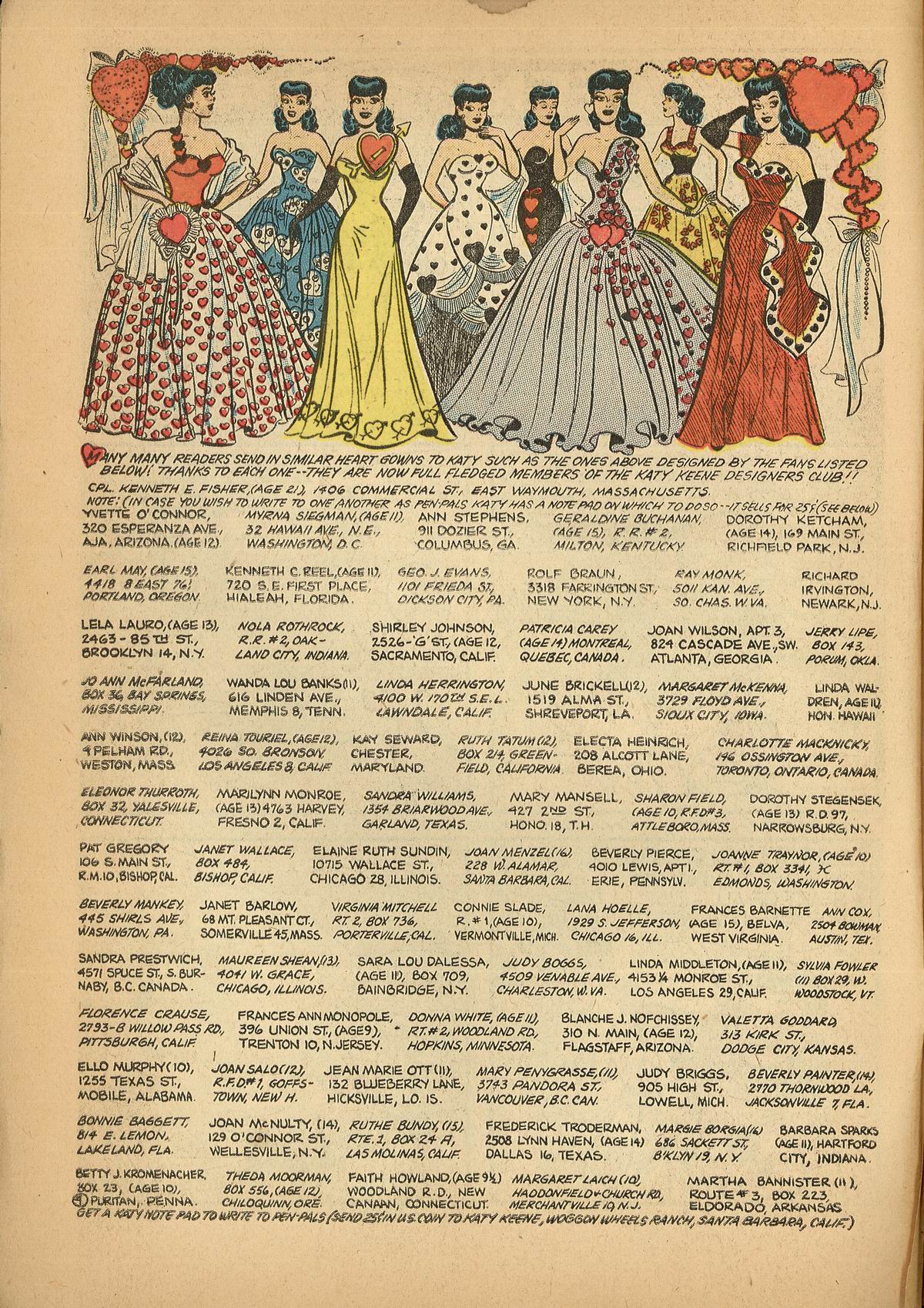 Read online Katy Keene (1949) comic -  Issue #16 - 6