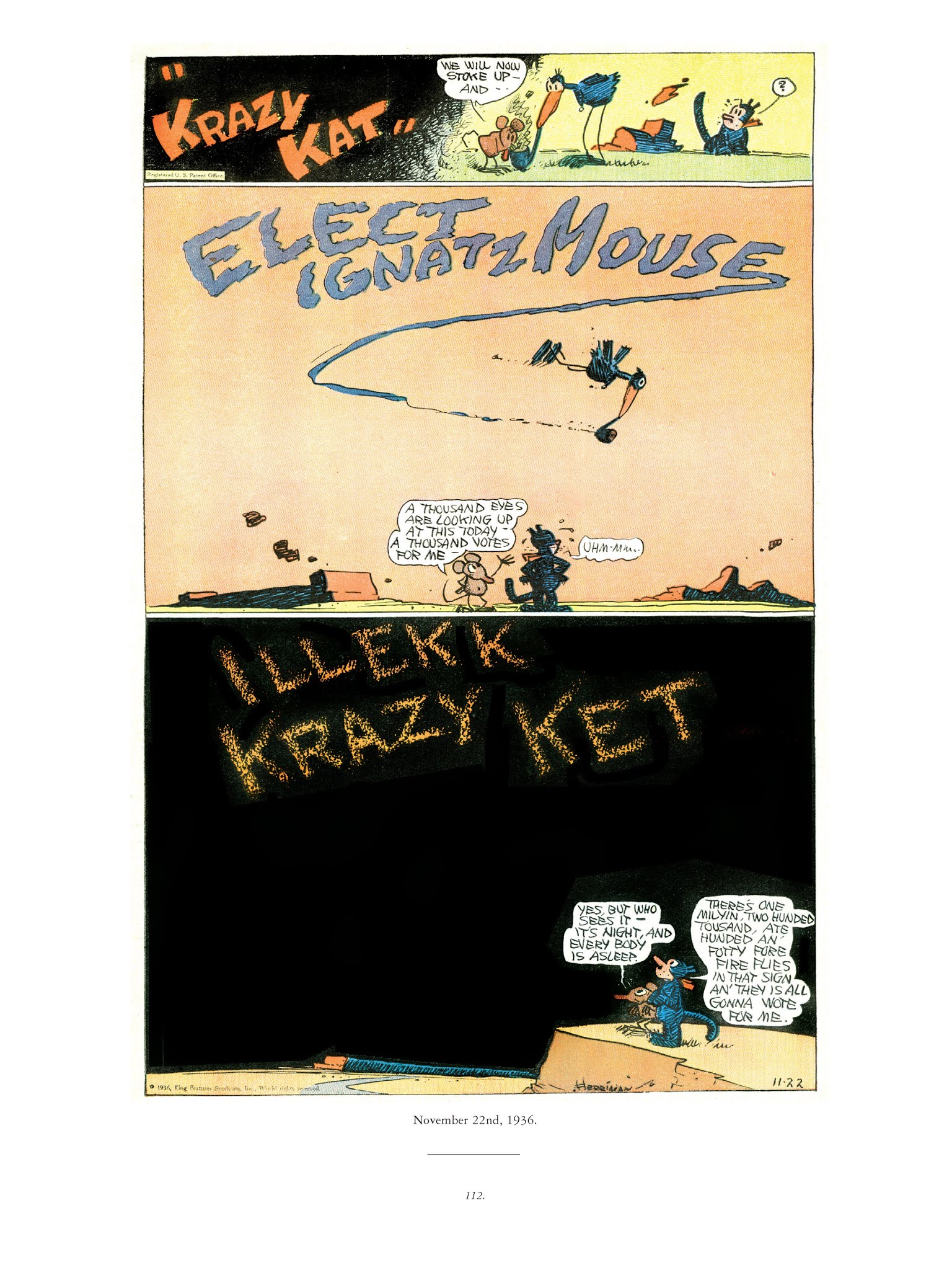 Read online Krazy & Ignatz comic -  Issue # TPB 9 - 110