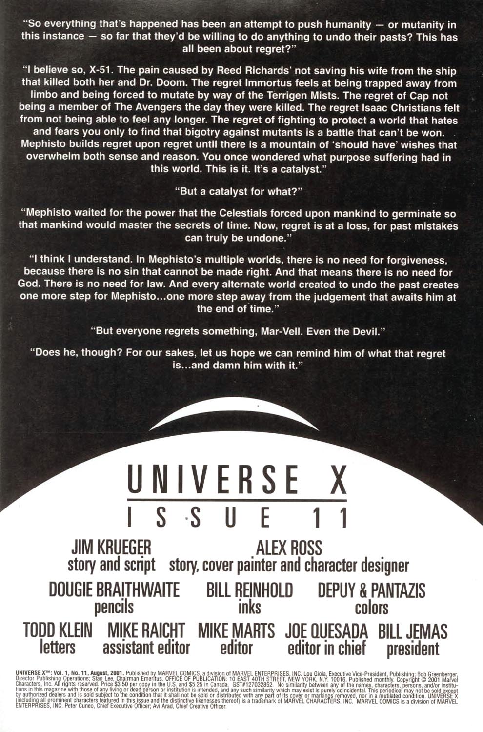 Read online Universe X comic -  Issue #11 - 2