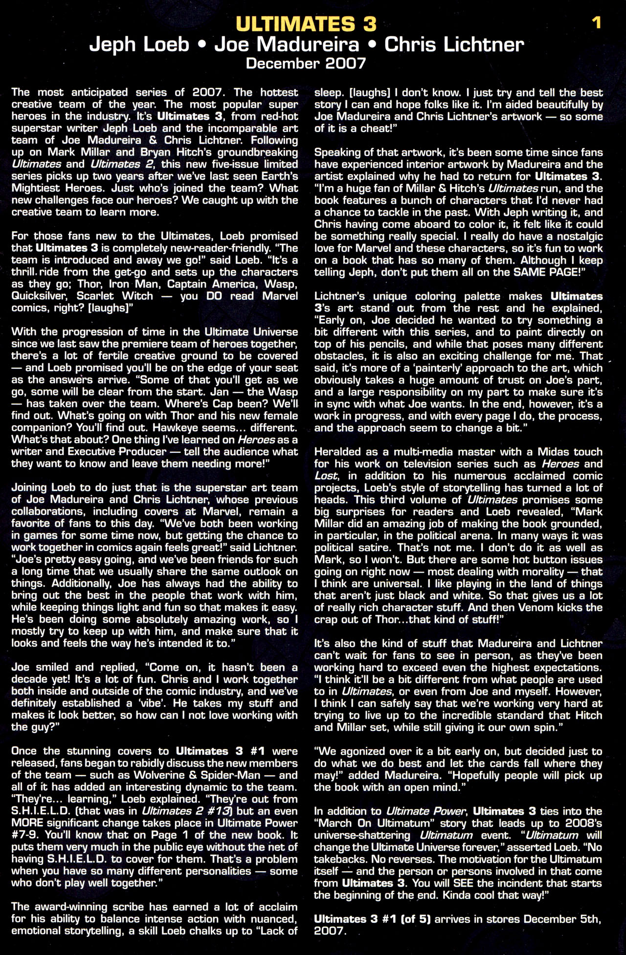 Read online Ultimate Marvel Sampler comic -  Issue # Full - 3