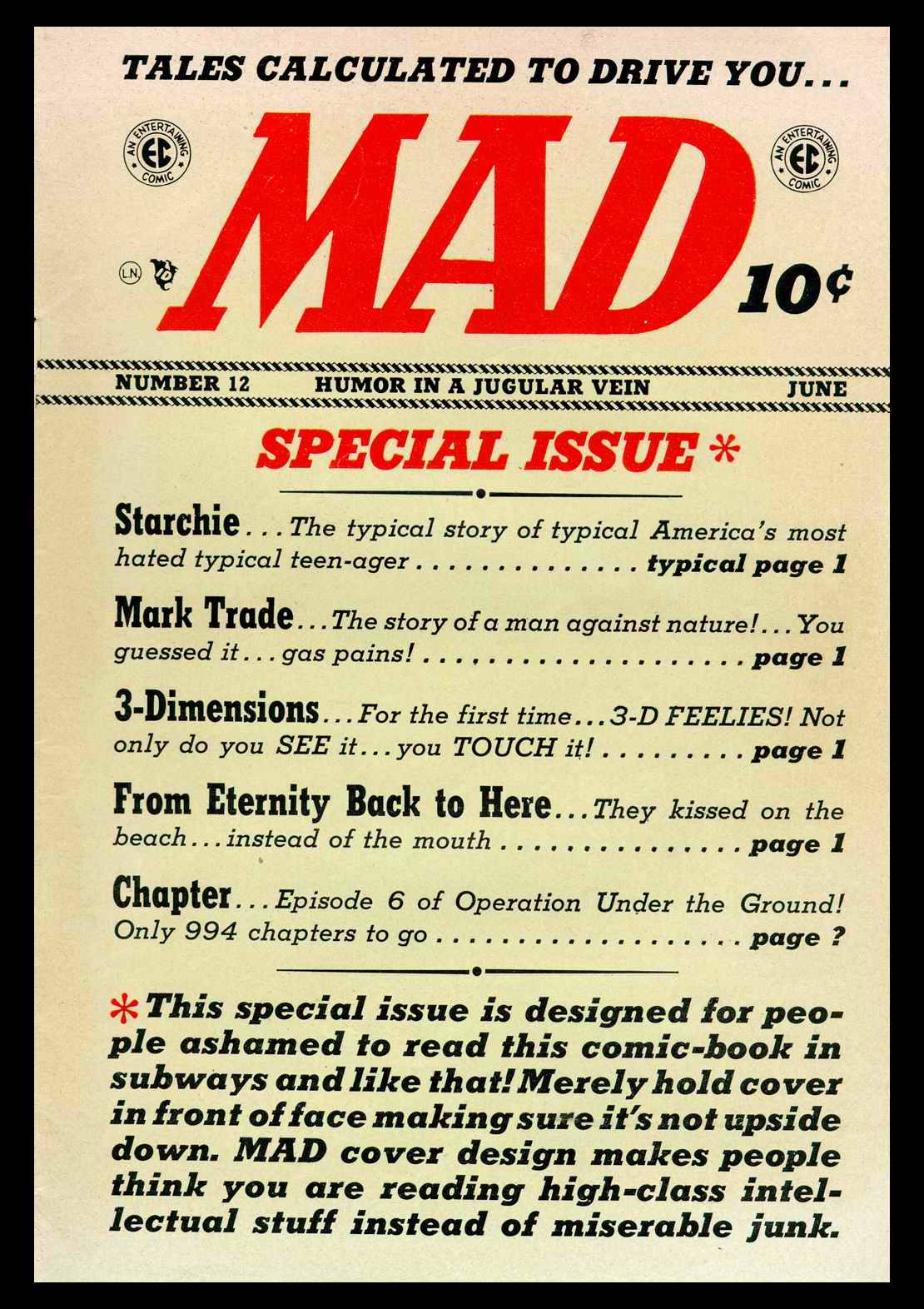 Read online MAD comic -  Issue #12 - 1