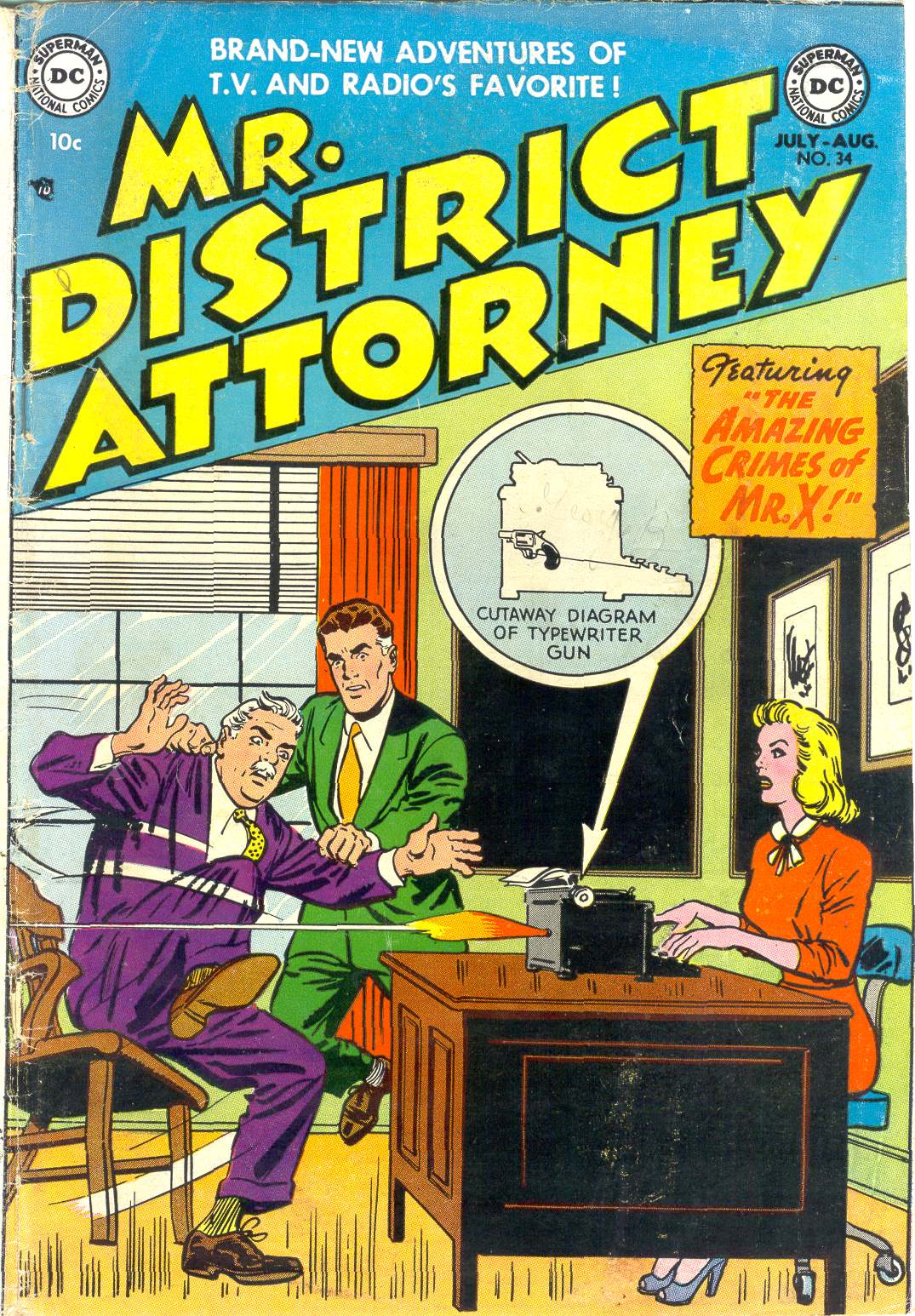 Read online Mr. District Attorney comic -  Issue #34 - 1