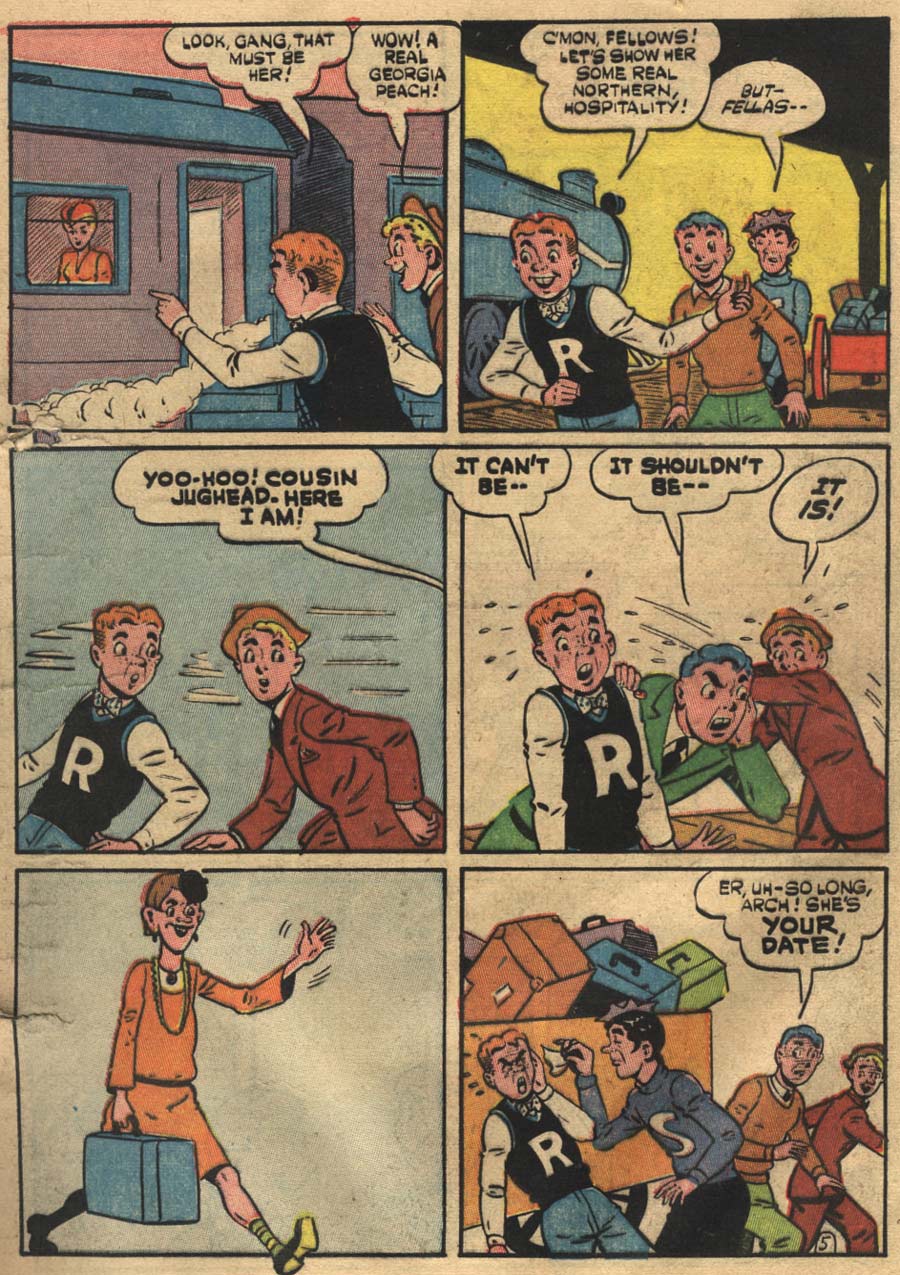 Read online Pep Comics comic -  Issue #53 - 7