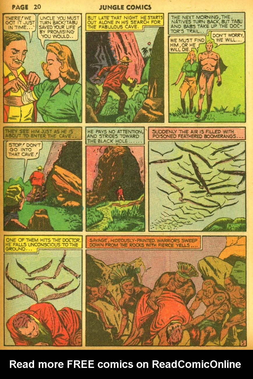 Read online Jungle Comics comic -  Issue #17 - 22