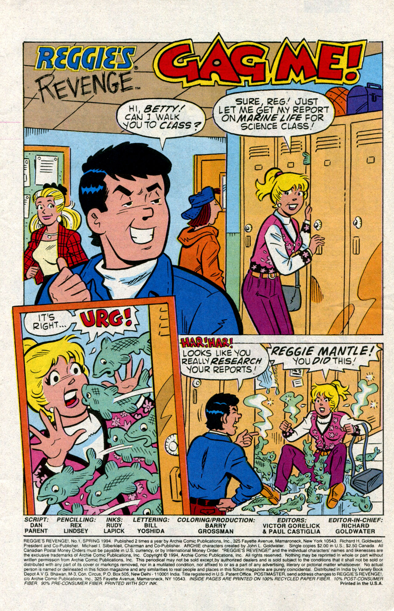 Read online Reggie's Revenge comic -  Issue #1 - 3