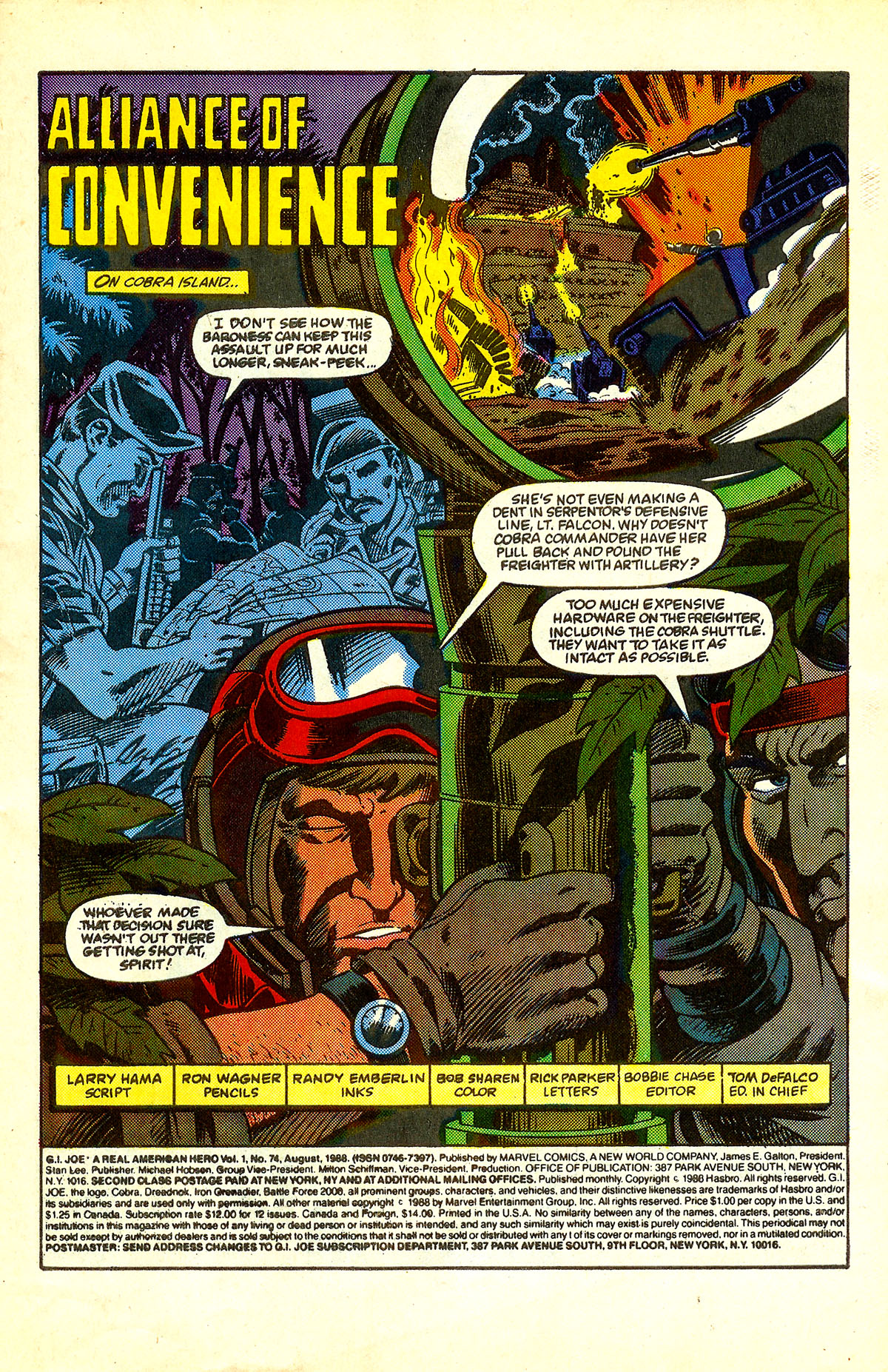 Read online G.I. Joe: A Real American Hero comic -  Issue #74 - 2
