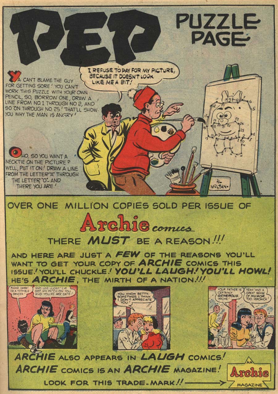 Read online Pep Comics comic -  Issue #62 - 21