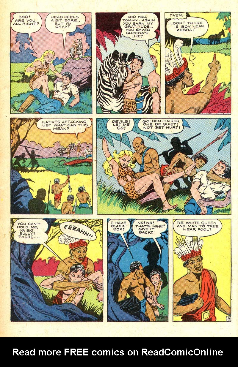 Read online Sheena, Queen of the Jungle (1942) comic -  Issue #4 - 46