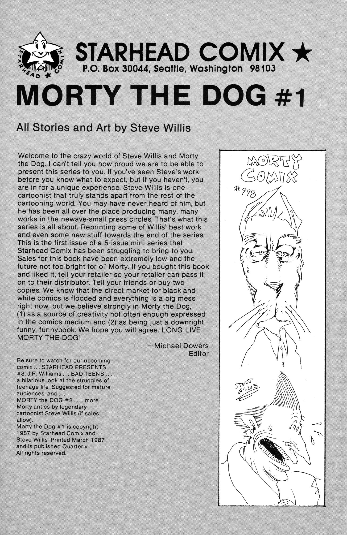 Read online Morty the Dog (1987) comic -  Issue #1 - 2
