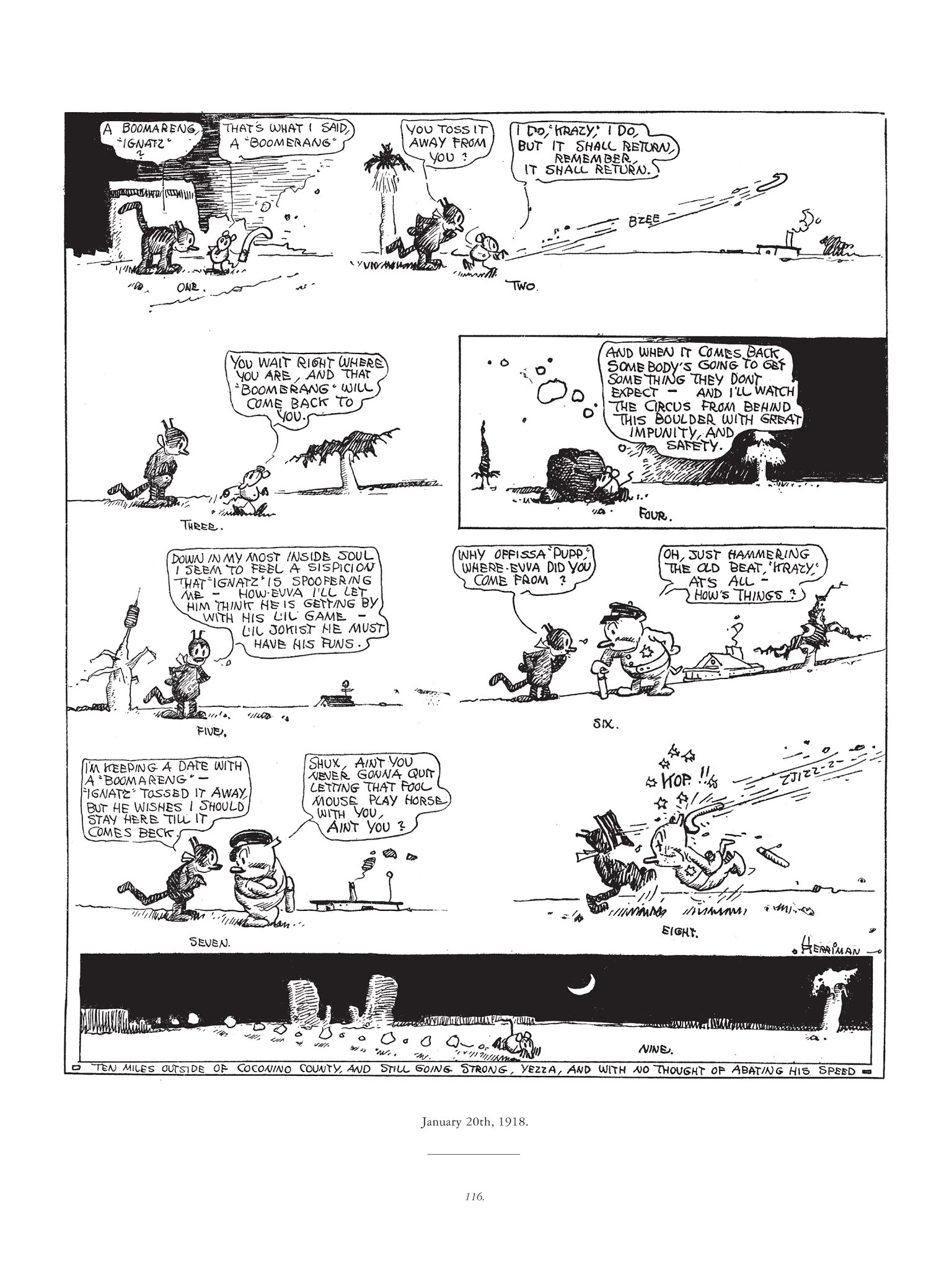 Read online Krazy & Ignatz comic -  Issue # TPB 1 - 116