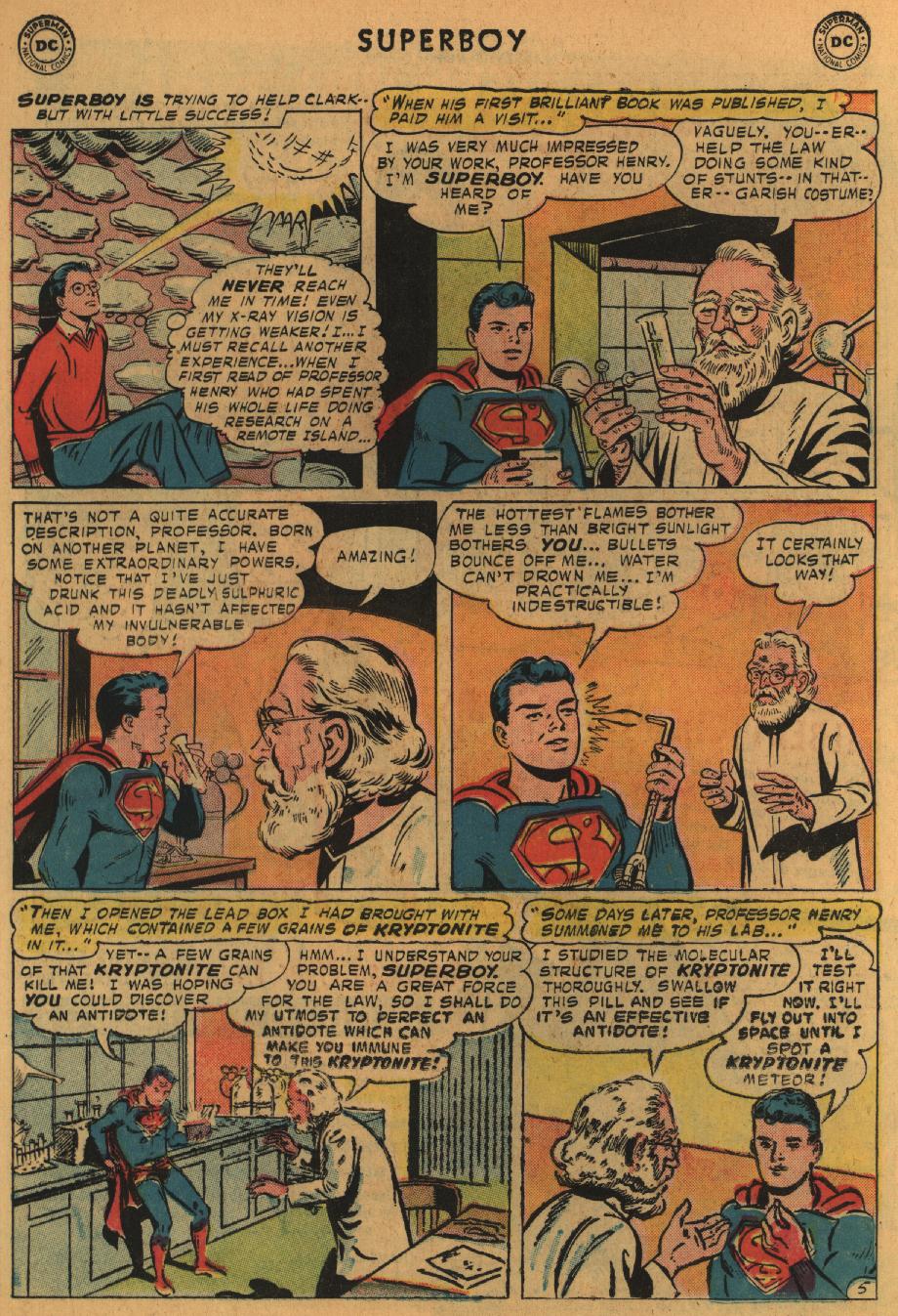 Read online Superboy (1949) comic -  Issue #61 - 16