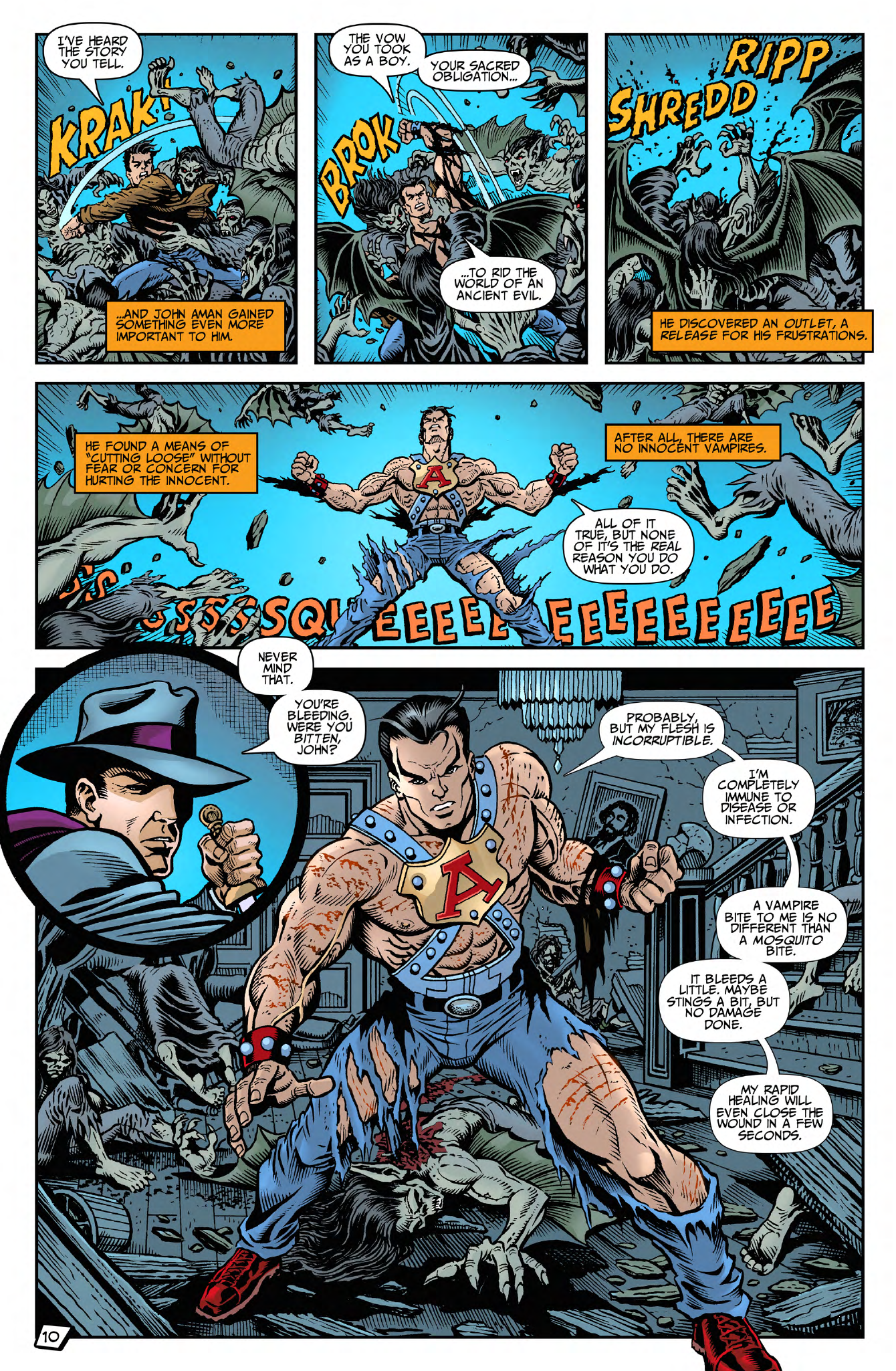 Read online John Aman Amazing Man comic -  Issue #1 - 12