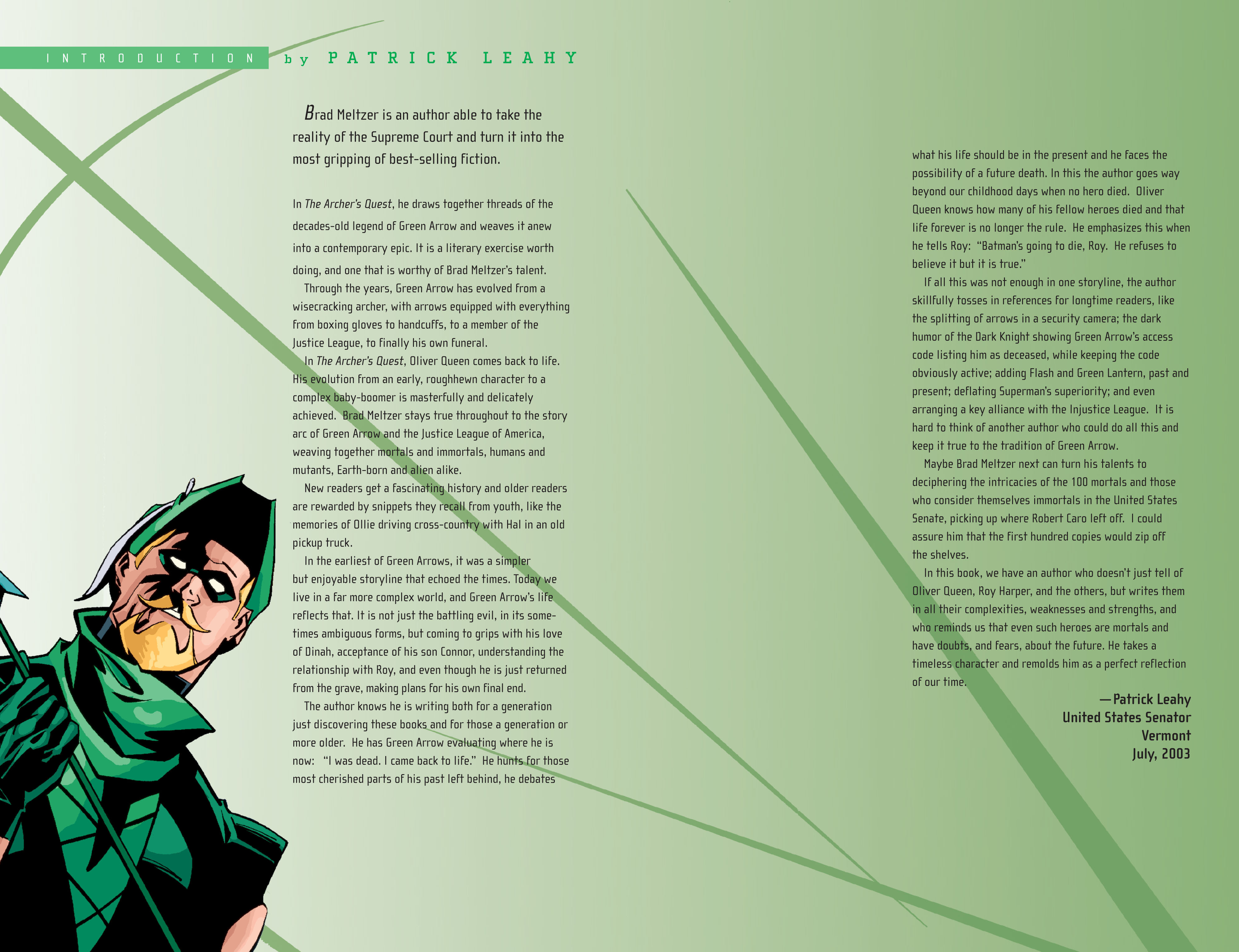 Read online Green Arrow: The Archer's Quest comic -  Issue # TPB - 5