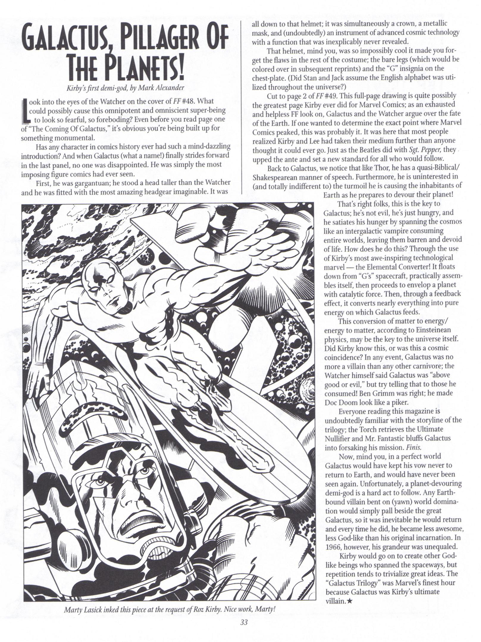 Read online The Jack Kirby Collector comic -  Issue #22 - 33