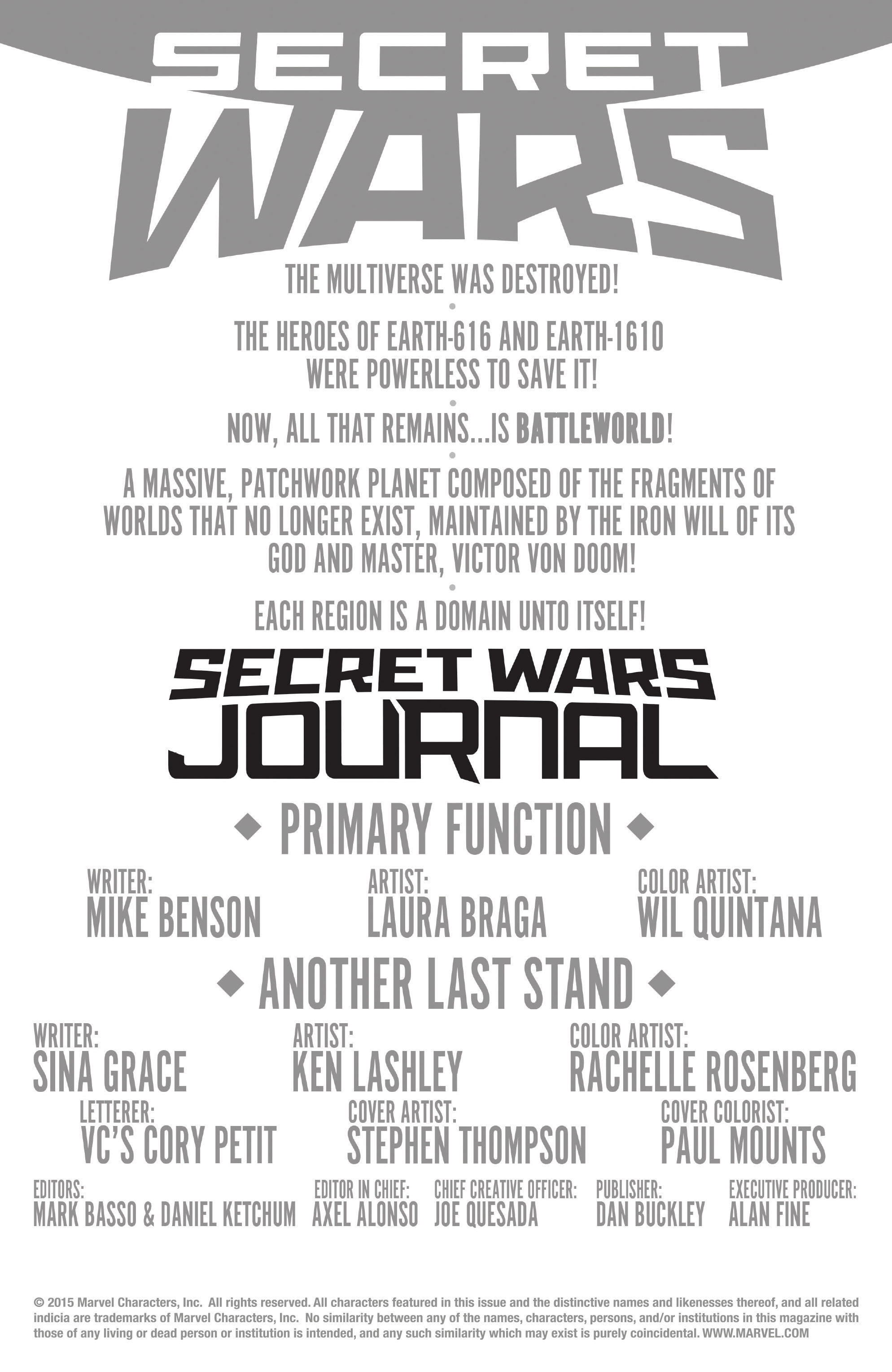 Read online Secret Wars Journal/Battleworld comic -  Issue # TPB - 48