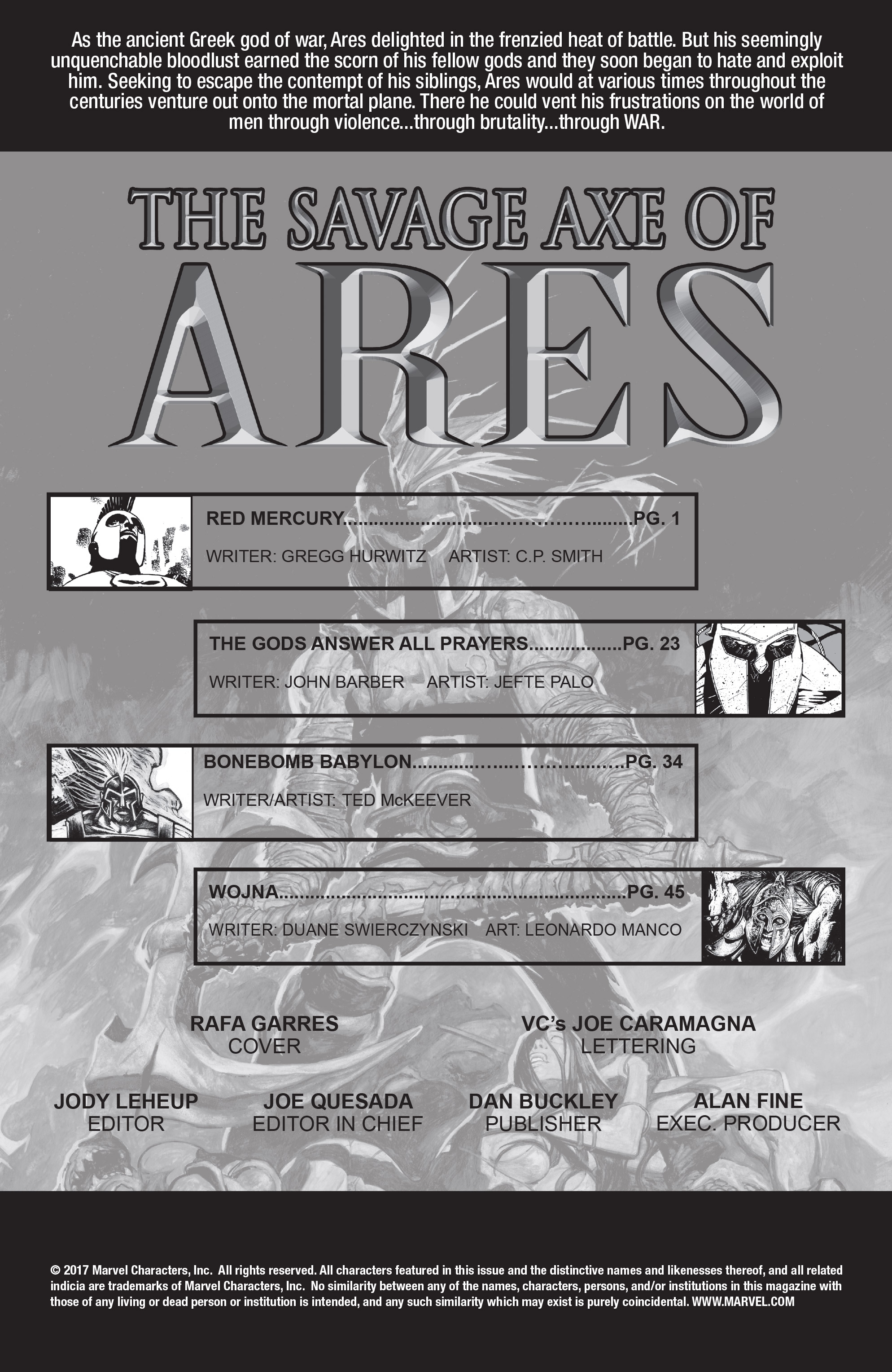 Read online The Savage Axe of Ares (B&W) comic -  Issue # Full - 2