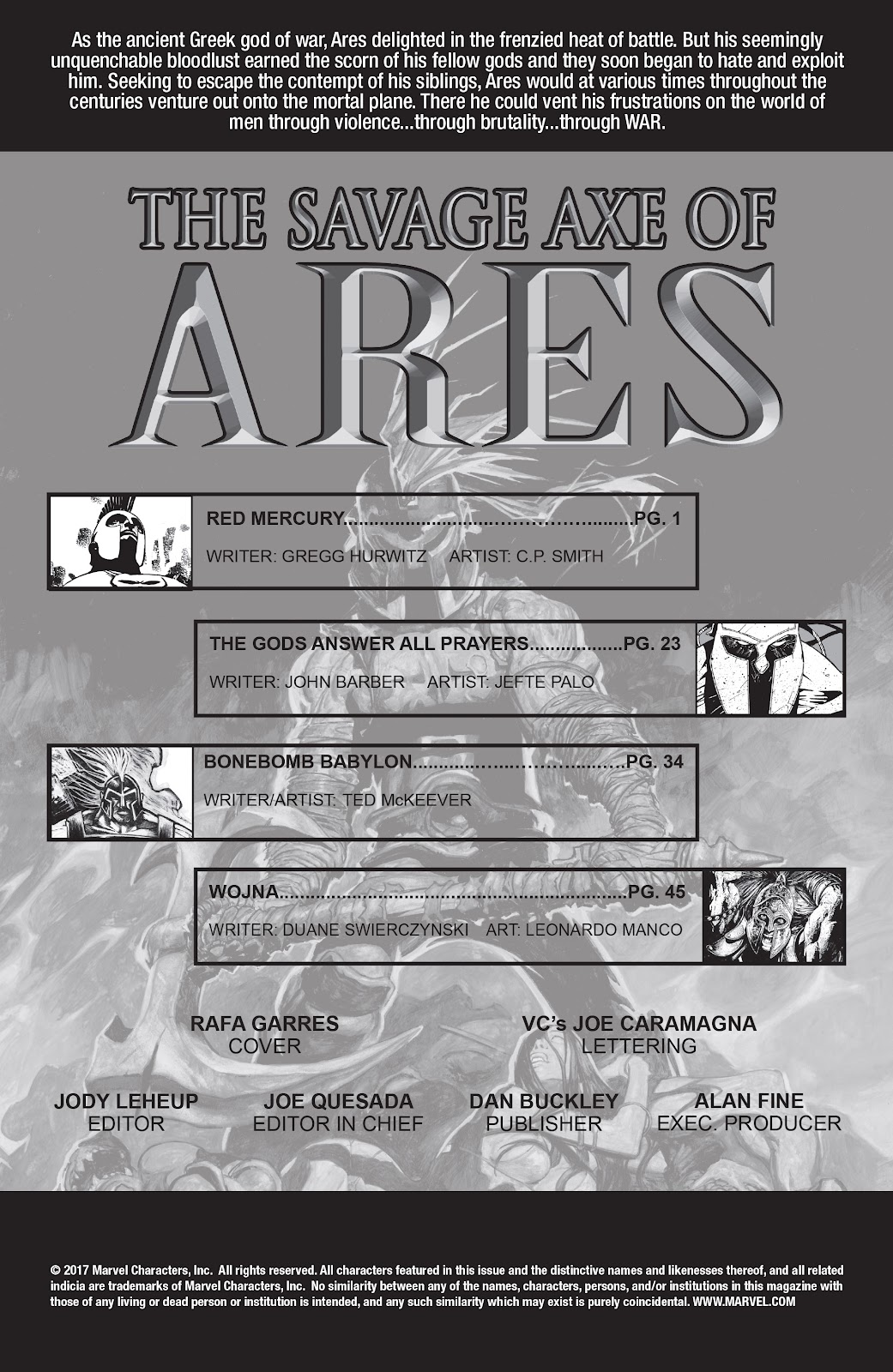 The Savage Axe of Ares (B&W) issue Full - Page 2