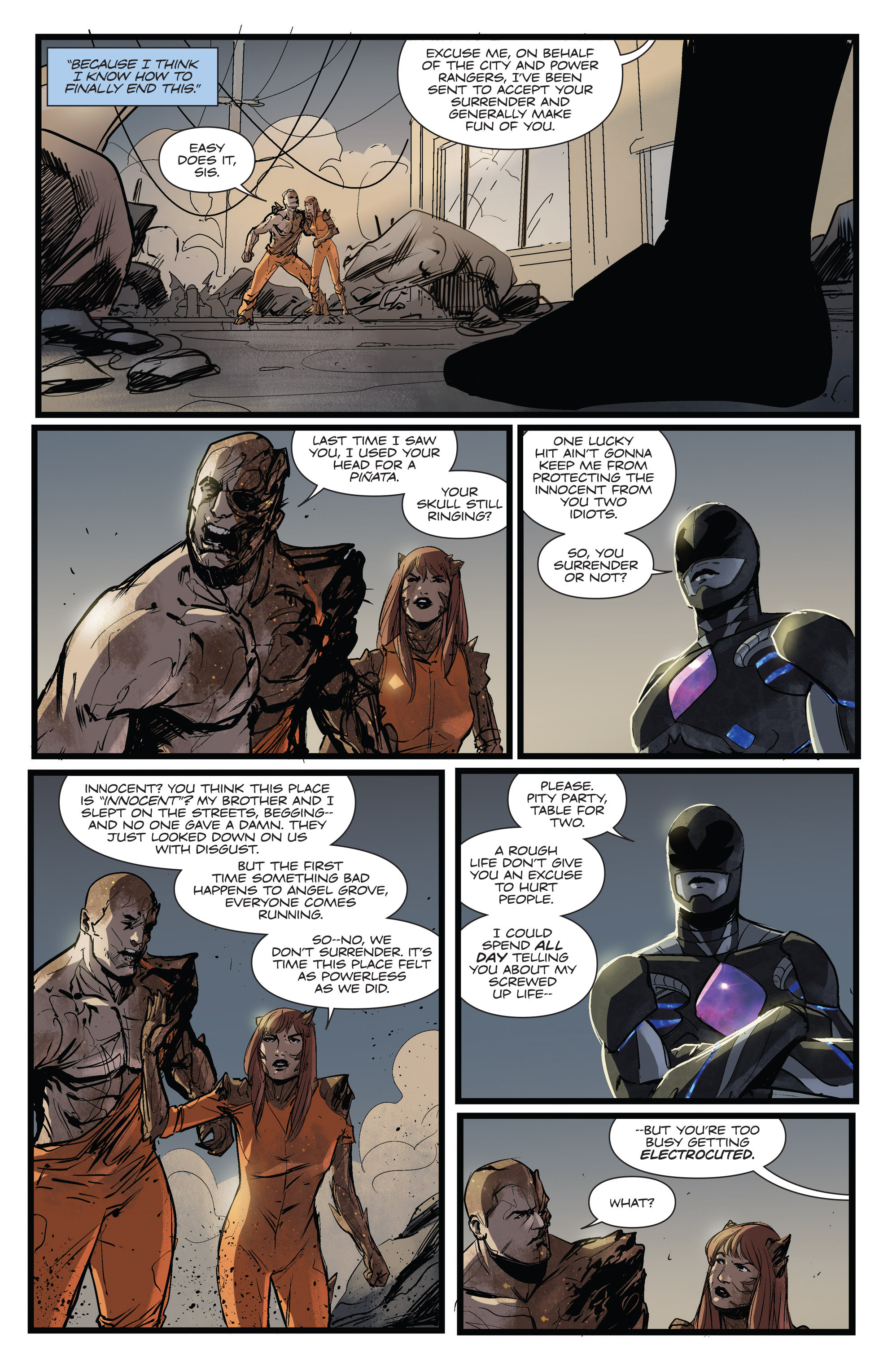 Read online Saban's Power Rangers: Aftershock comic -  Issue # Full - 54
