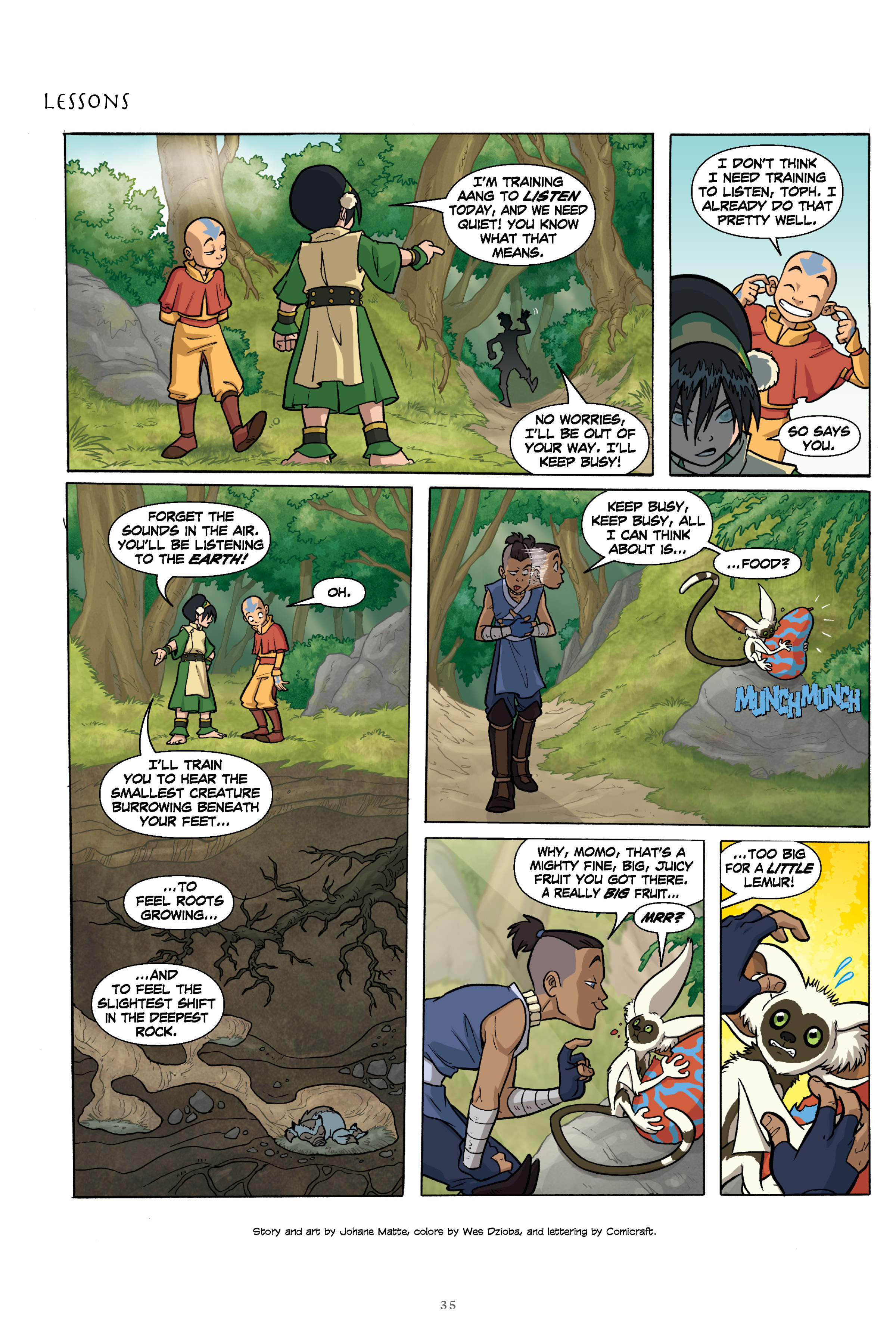 Read online Nickelodeon Avatar: The Last Airbender–The Lost Adventures & Team Avatar Tales Library Edition comic -  Issue # TPB (Part 1) - 36