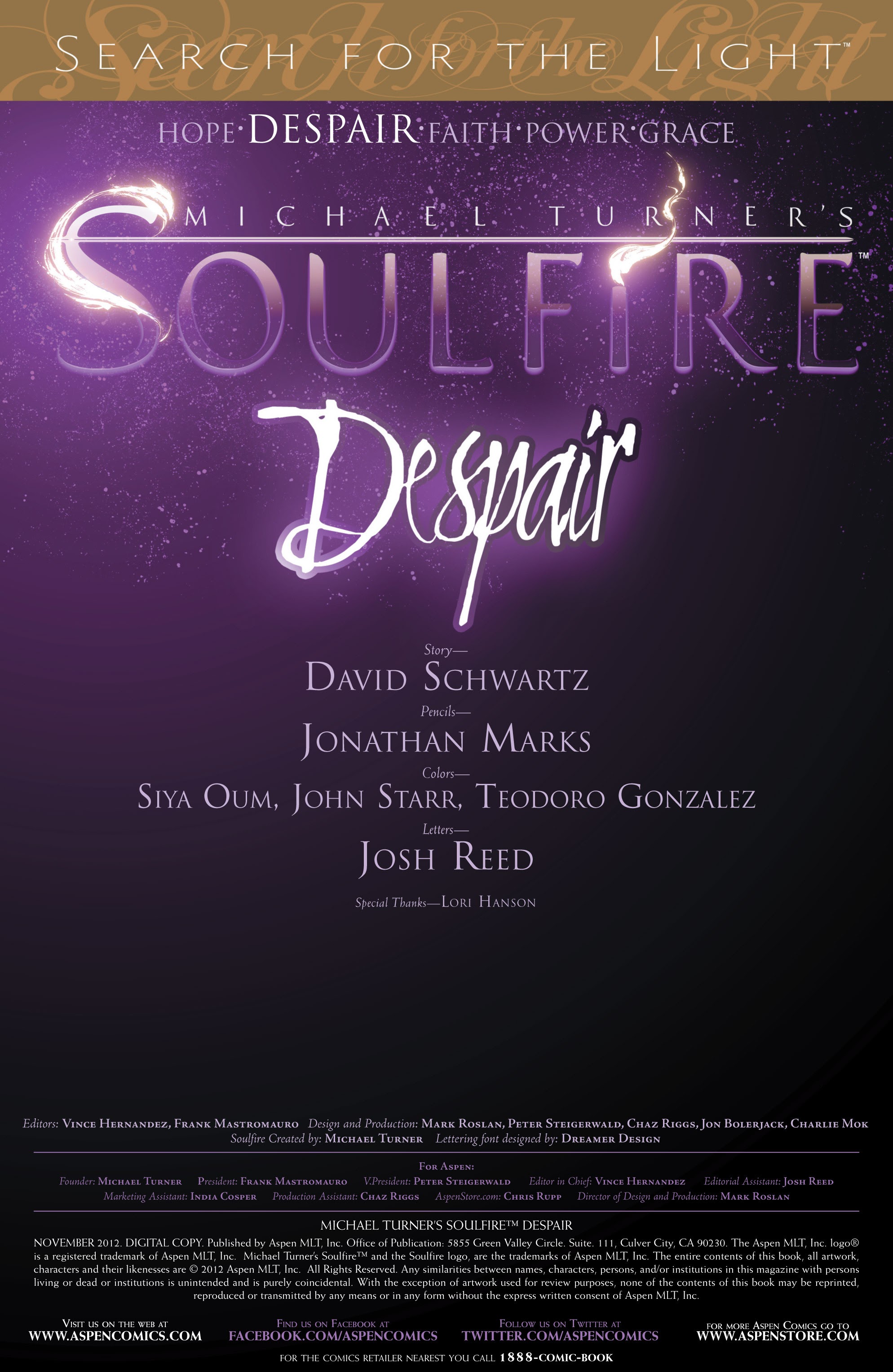 Read online Soulfire: Search For the Light comic -  Issue # TPB - 27