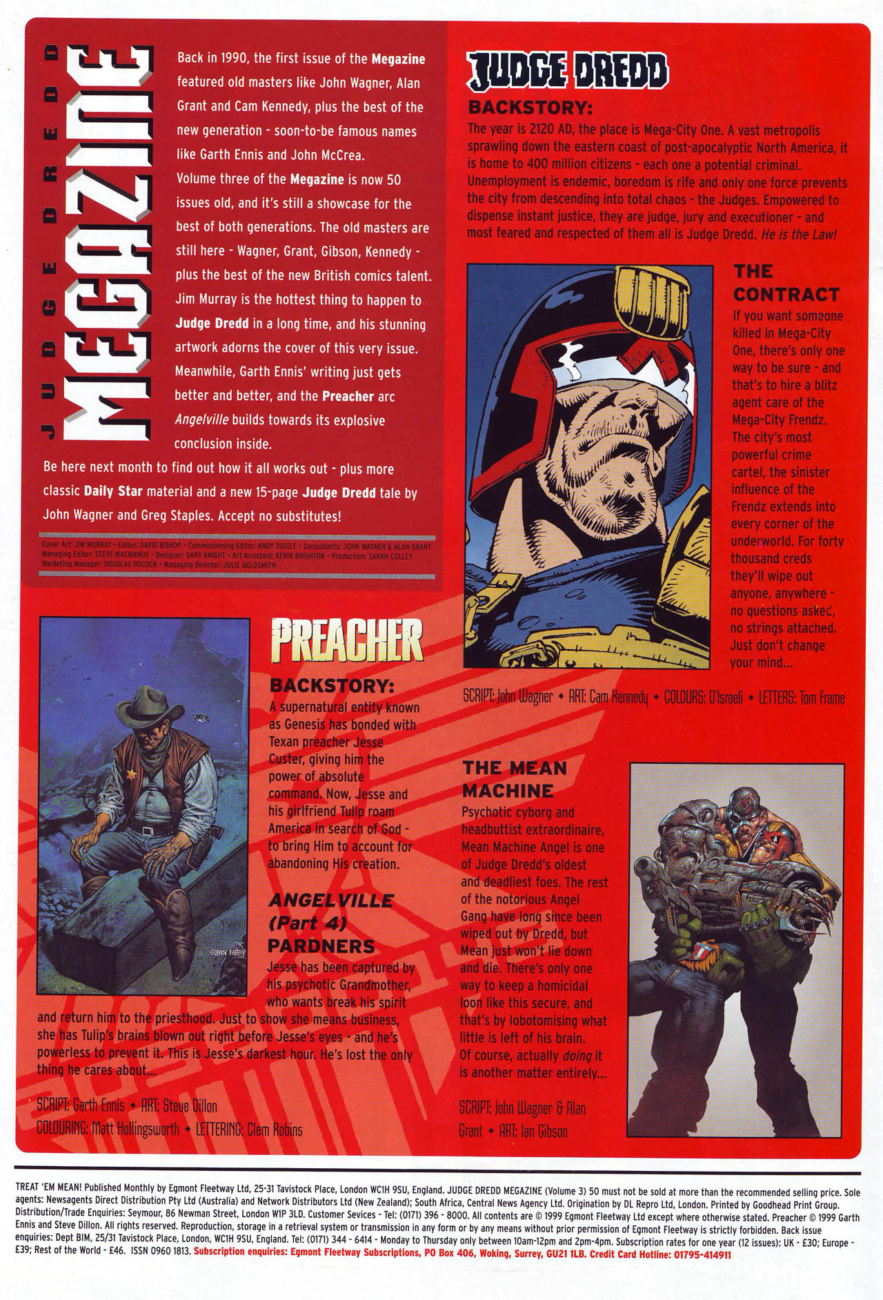 Read online Judge Dredd Megazine (vol. 3) comic -  Issue #50 - 2