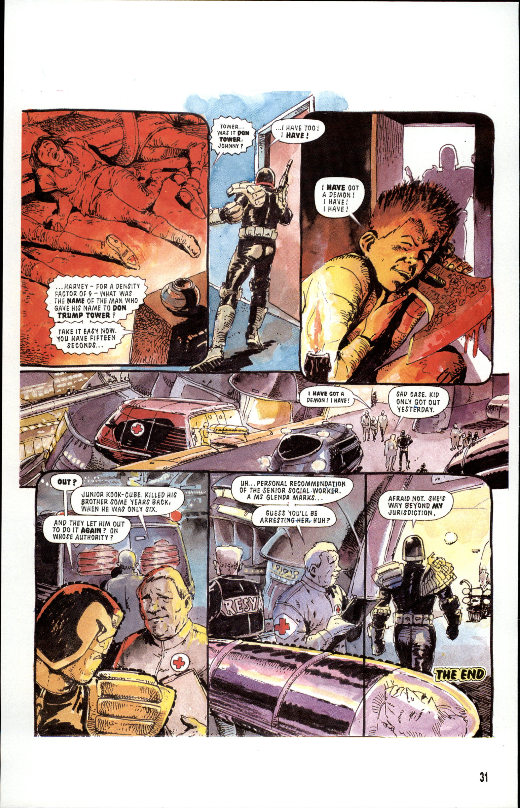 Read online Dredd Rules! comic -  Issue #8 - 33
