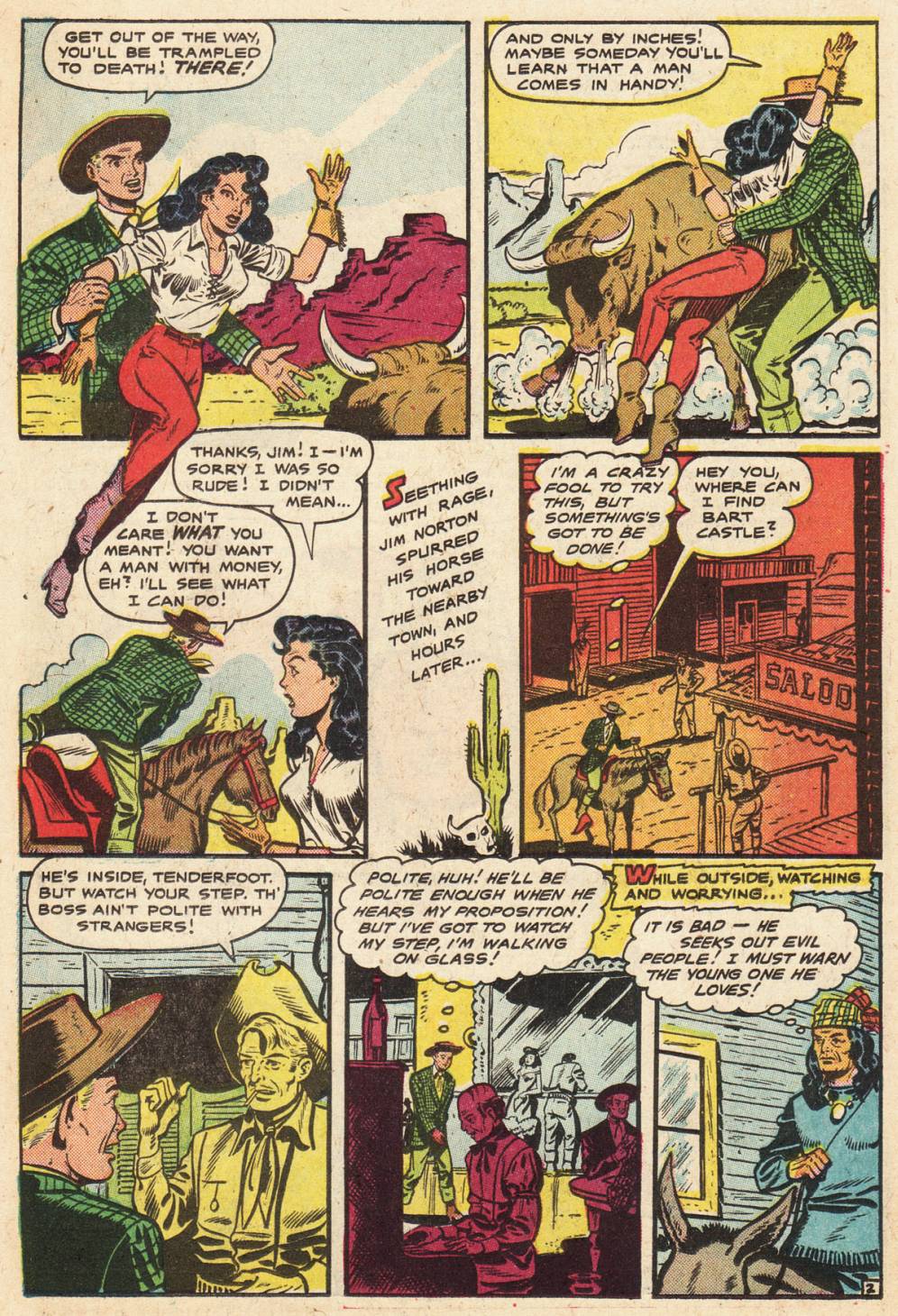 Read online Cowgirl Romances (1950) comic -  Issue #5 - 15