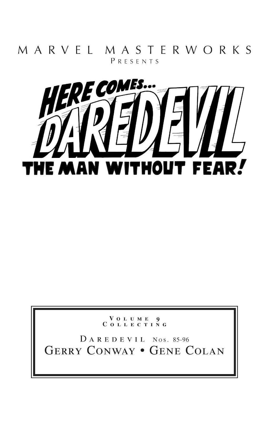 Marvel Masterworks: Daredevil issue TPB 9 - Page 2