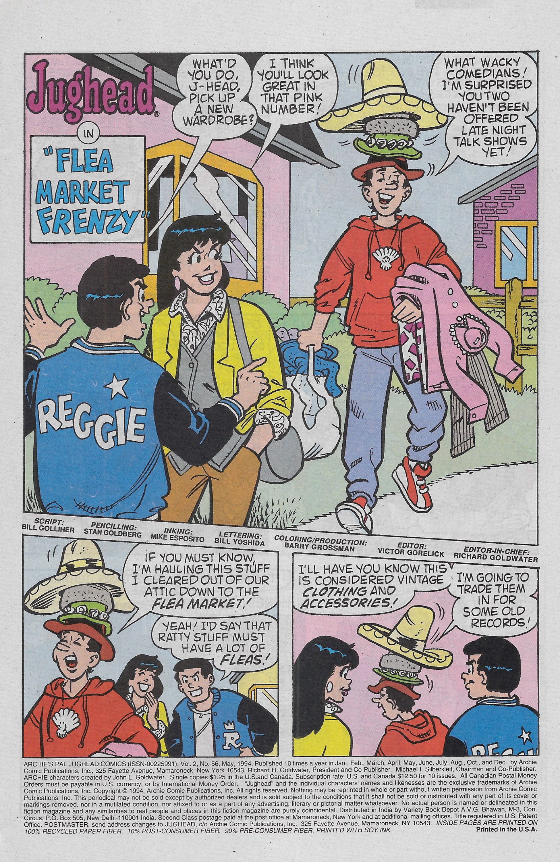 Read online Archie's Pal Jughead Comics comic -  Issue #56 - 3
