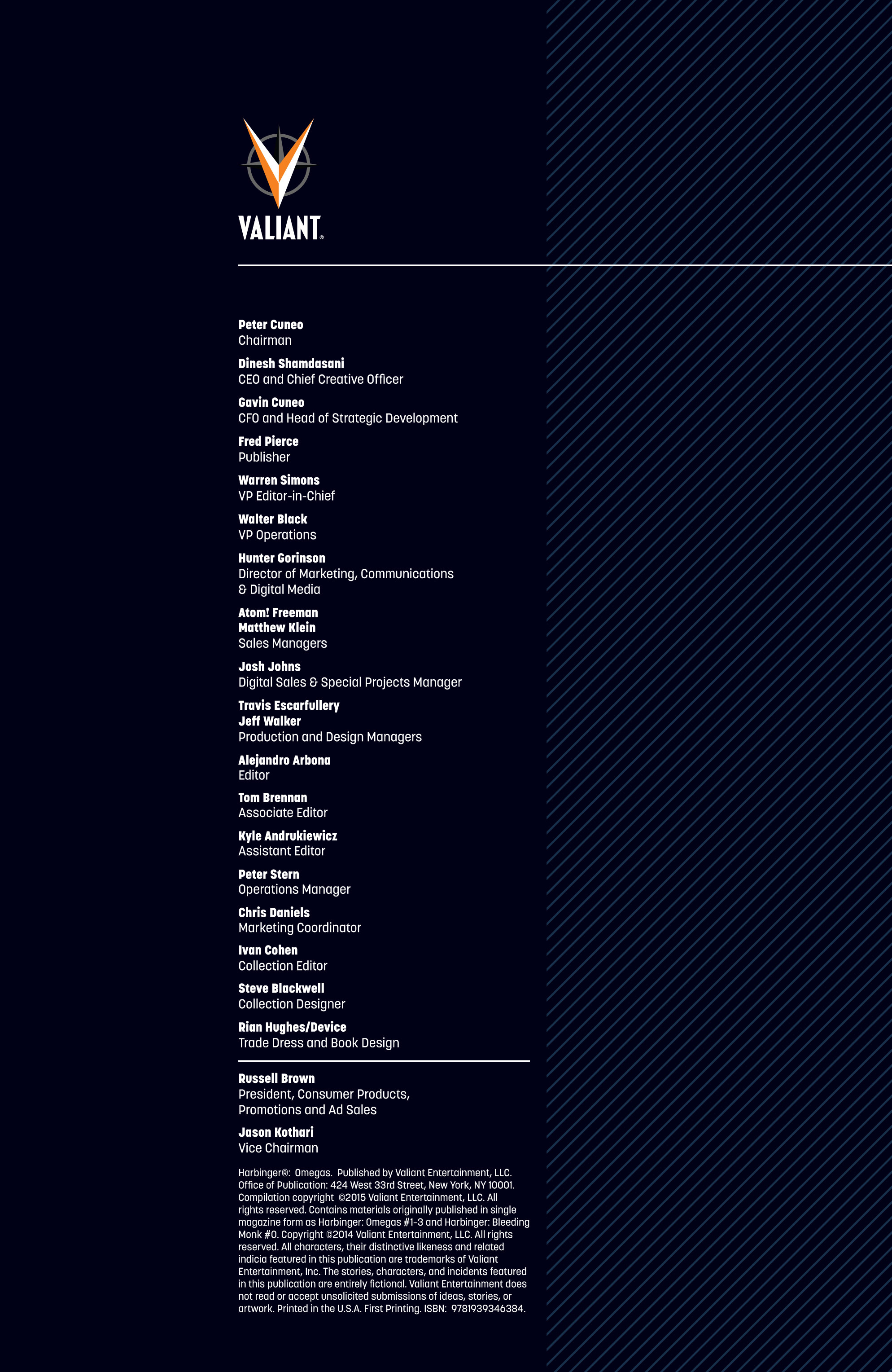 Read online Harbinger: Omegas comic -  Issue # TPB - 5